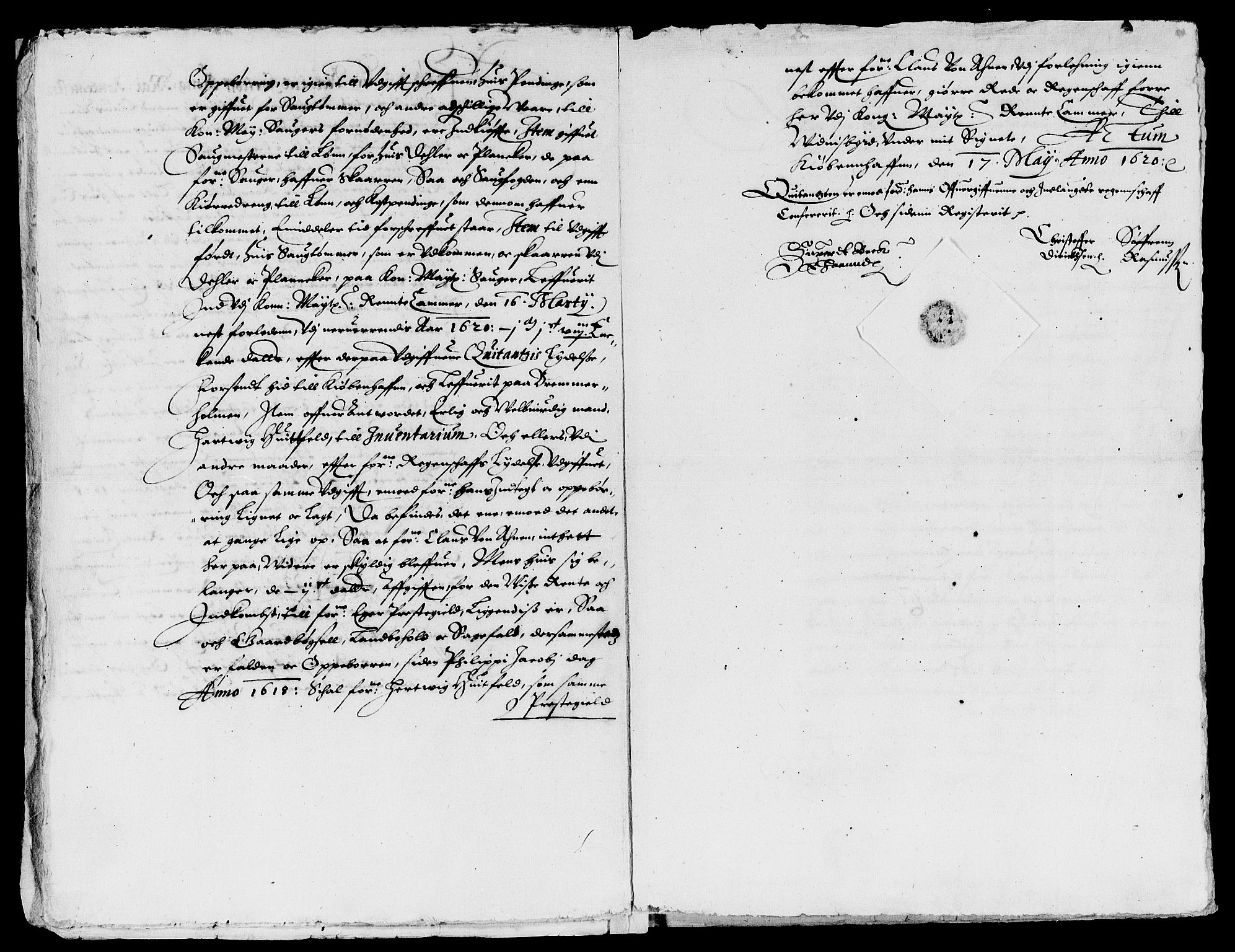 Rentekammeret inntil 1814, Reviderte regnskaper, Lensregnskaper, AV/RA-EA-5023/R/Rb/Rbm/L0002: Eiker len, 1617-1622