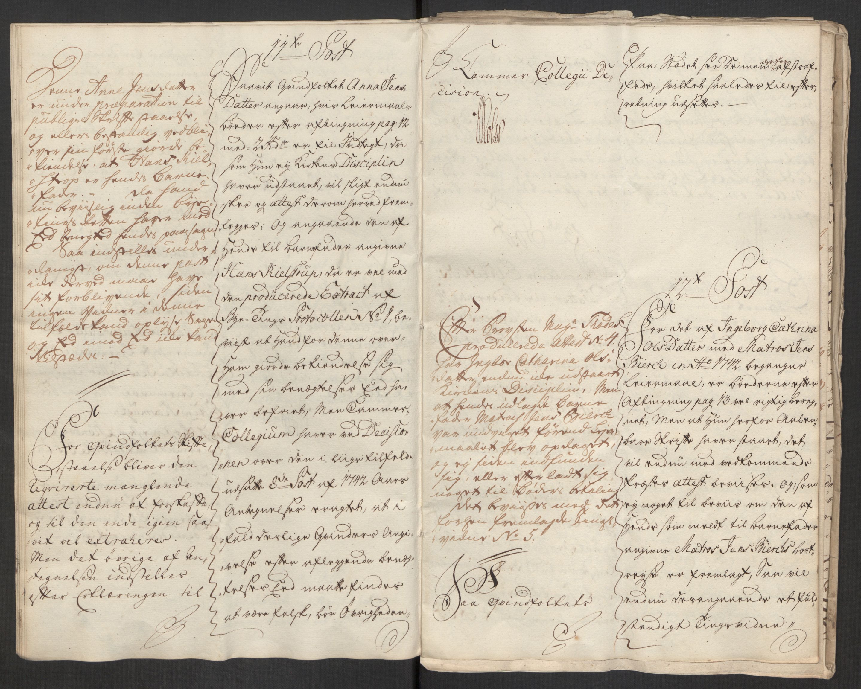 Rentekammeret inntil 1814, Reviderte regnskaper, Byregnskaper, RA/EA-4066/R/Rs/L0541: [S22] Sikt og sakefall, 1743-1746, s. 85