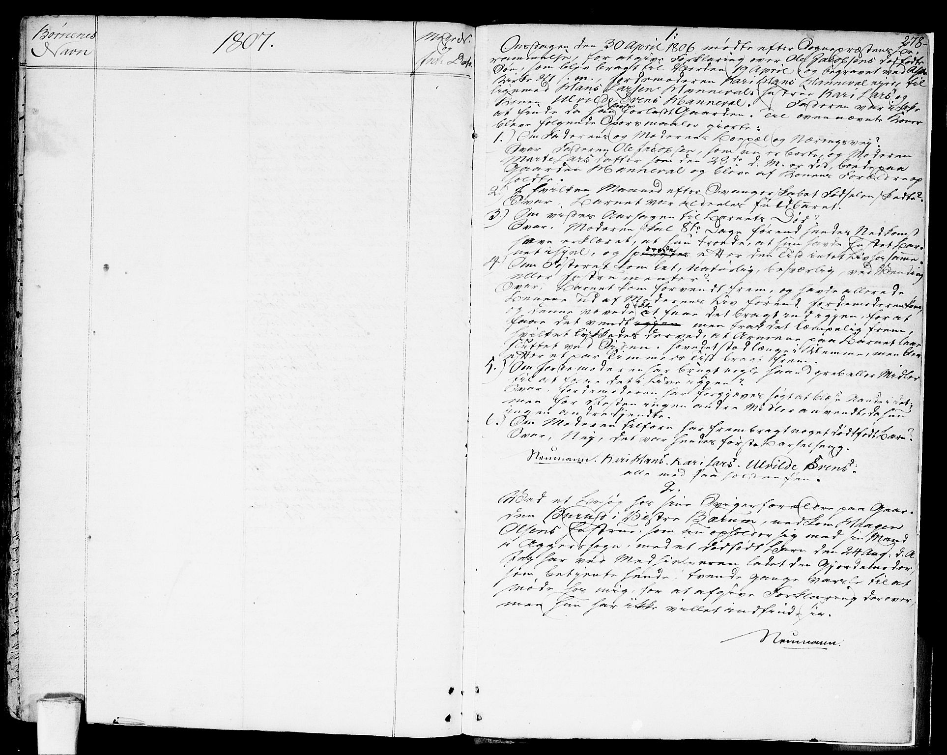 Asker prestekontor Kirkebøker, AV/SAO-A-10256a/F/Fa/L0003: Ministerialbok nr. I 3, 1767-1807, s. 278