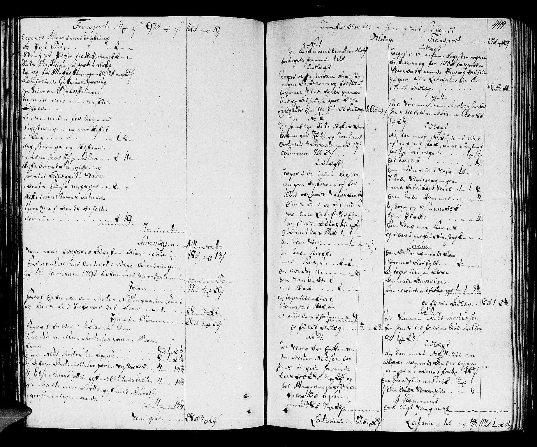 Lier, Røyken og Hurum sorenskriveri, AV/SAKO-A-89/H/Hc/L0007a: Skifteprotokoll, 1789-1799, s. 442b-443a