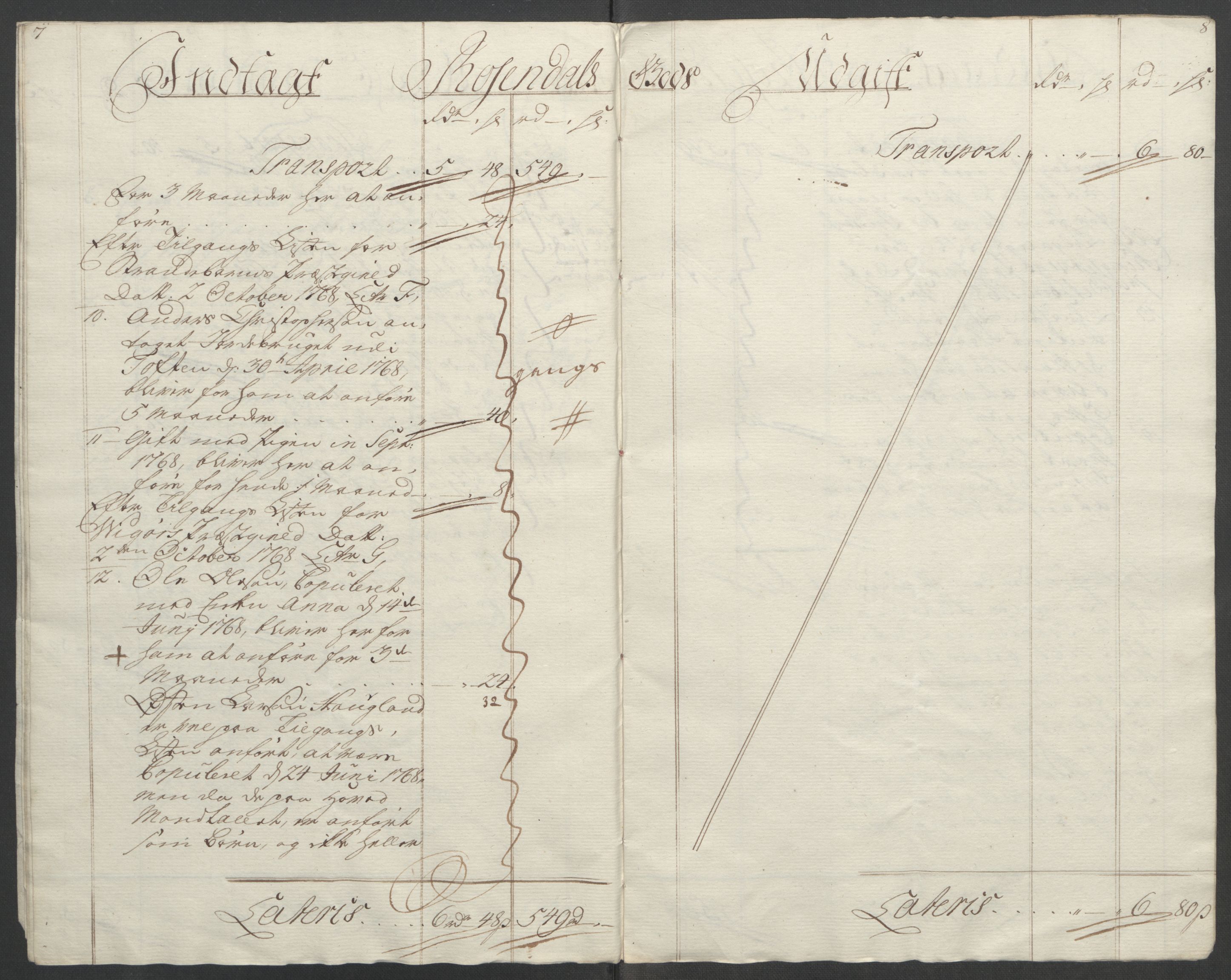 Rentekammeret inntil 1814, Reviderte regnskaper, Fogderegnskap, AV/RA-EA-4092/R49/L3157: Ekstraskatten Rosendal Baroni, 1762-1772, s. 204