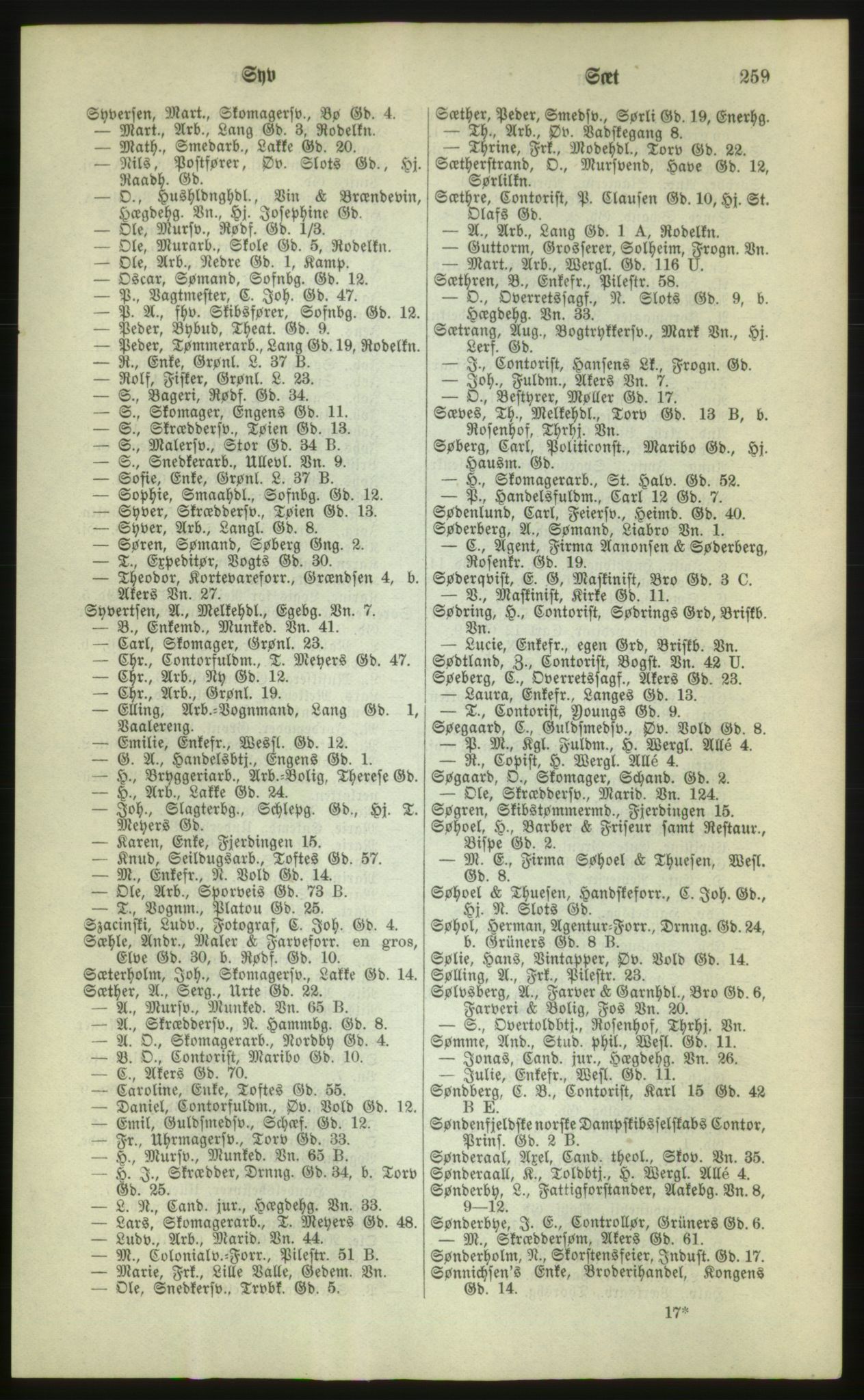 Kristiania/Oslo adressebok, PUBL/-, 1880, s. 259