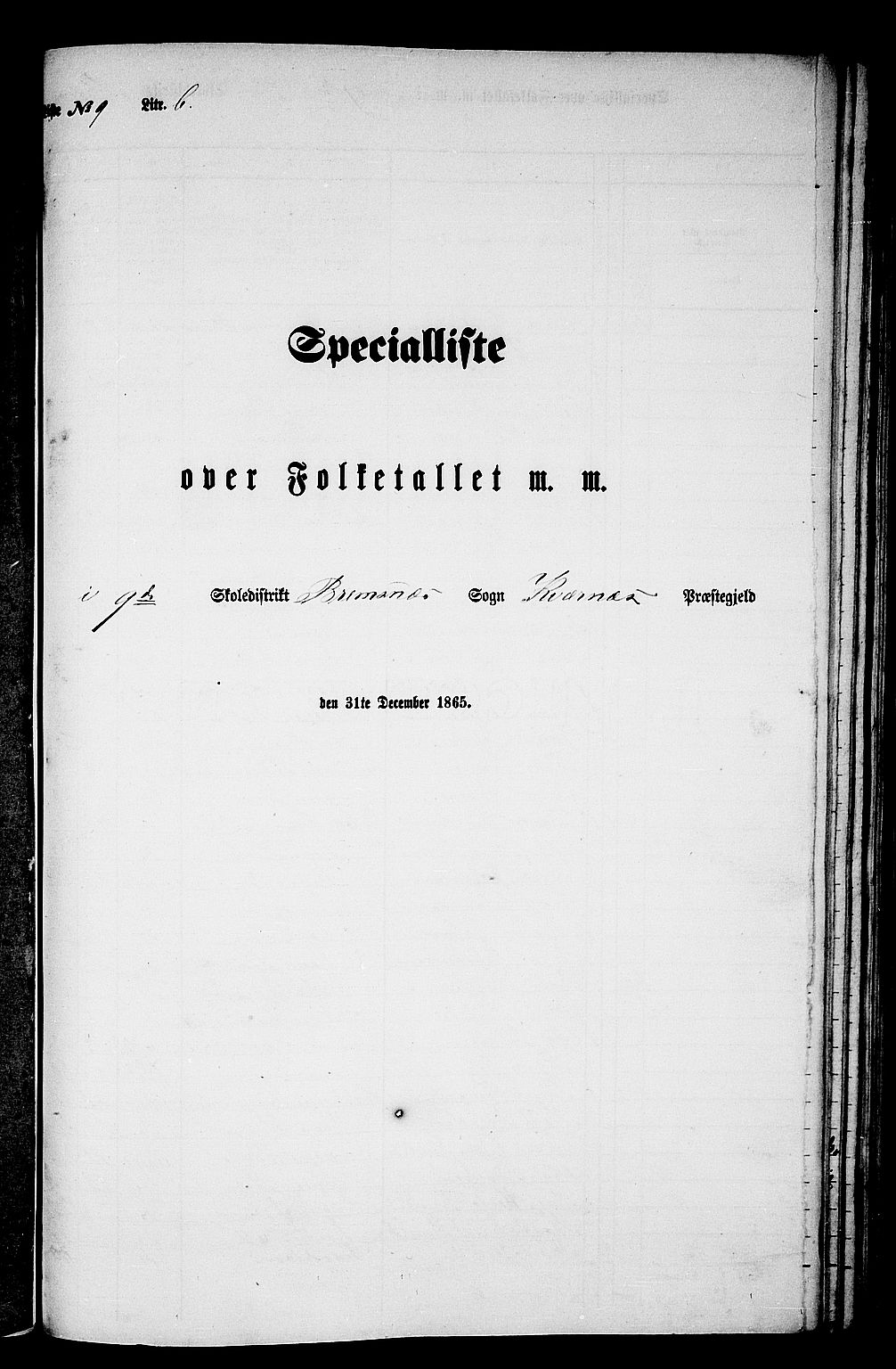 RA, Folketelling 1865 for 1553P Kvernes prestegjeld, 1865, s. 173