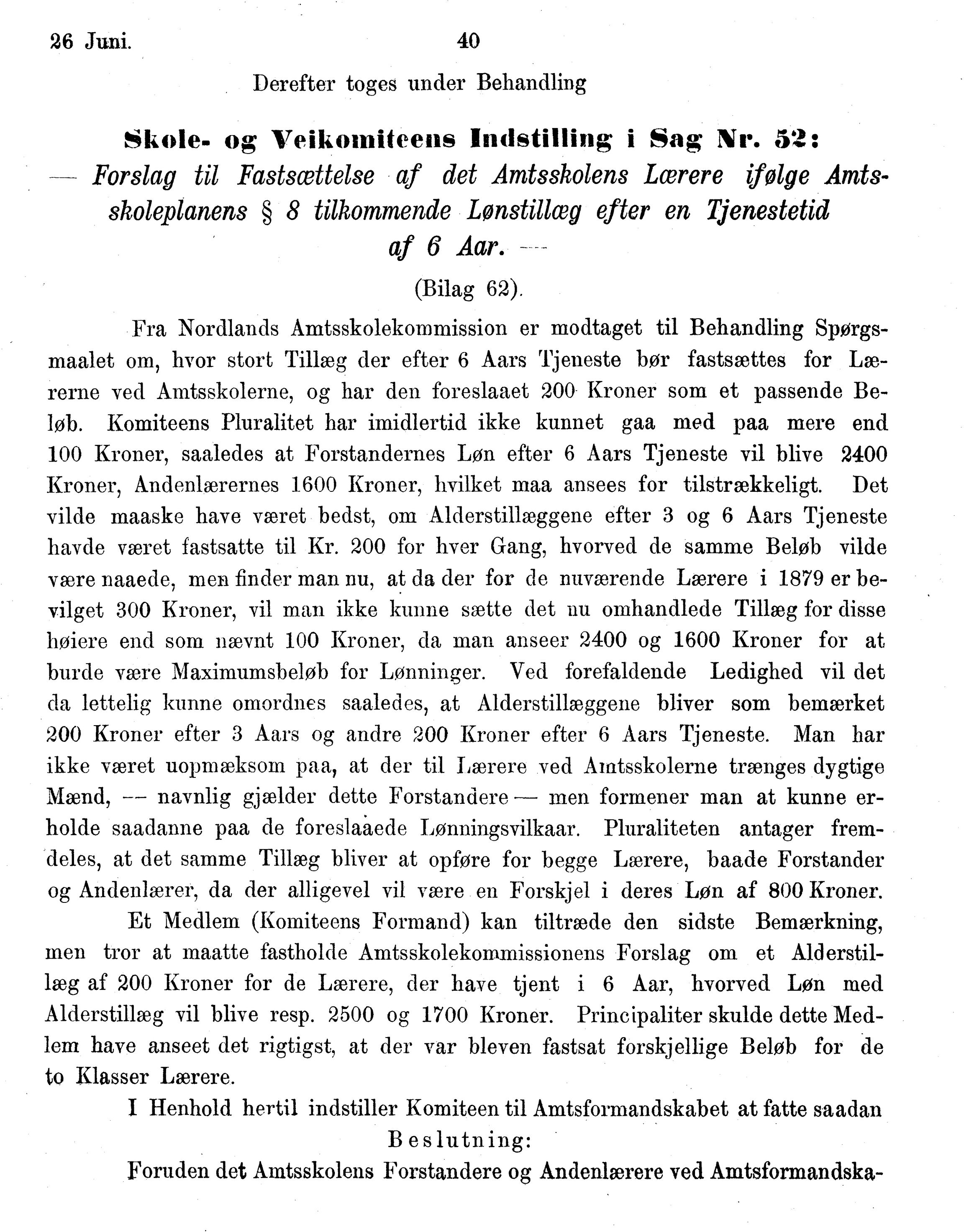 Nordland Fylkeskommune. Fylkestinget, AIN/NFK-17/176/A/Ac/L0014: Fylkestingsforhandlinger 1881-1885, 1881-1885