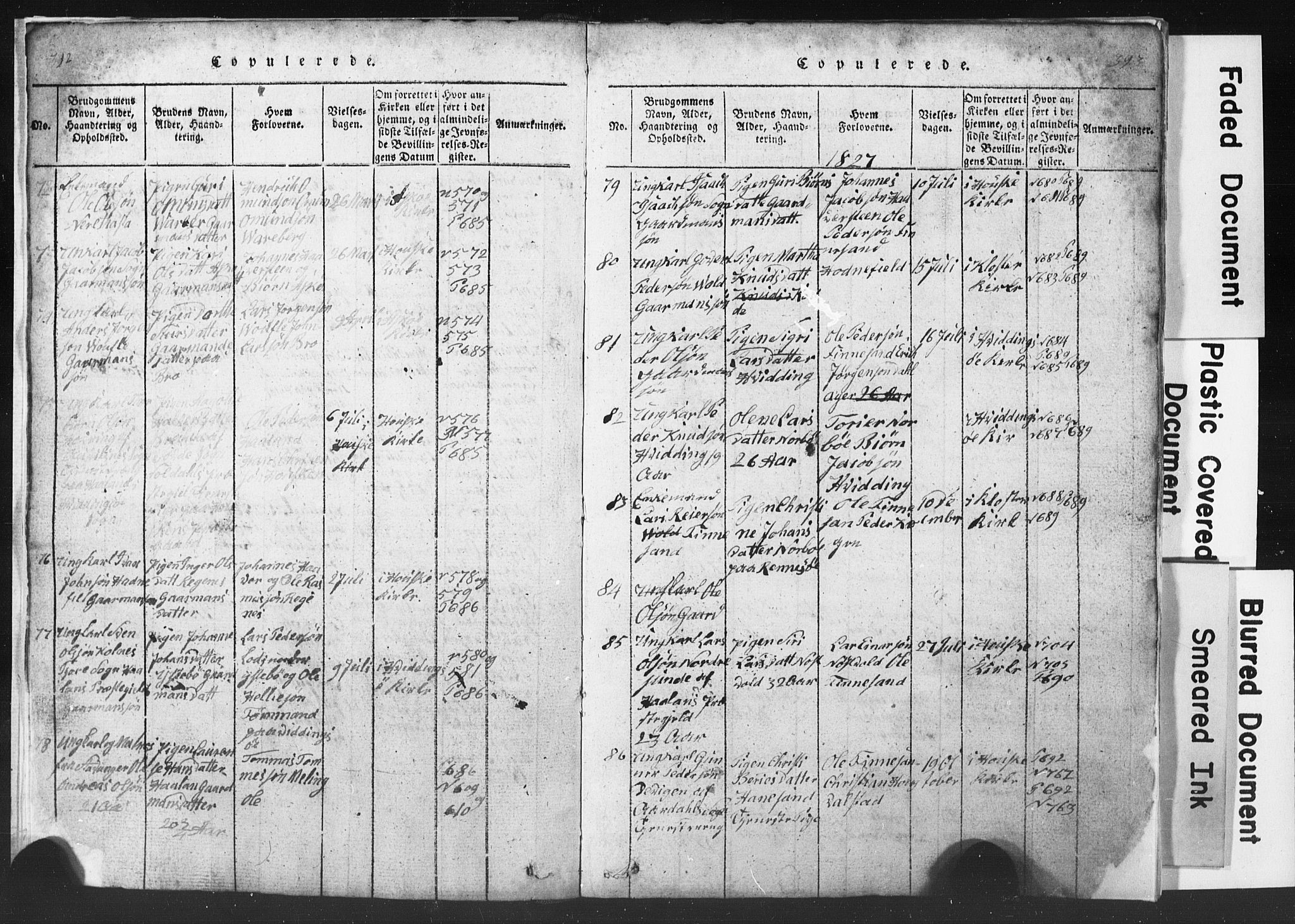 Rennesøy sokneprestkontor, AV/SAST-A -101827/H/Ha/Hab/L0001: Klokkerbok nr. B 1, 1816-1841, s. 392-393