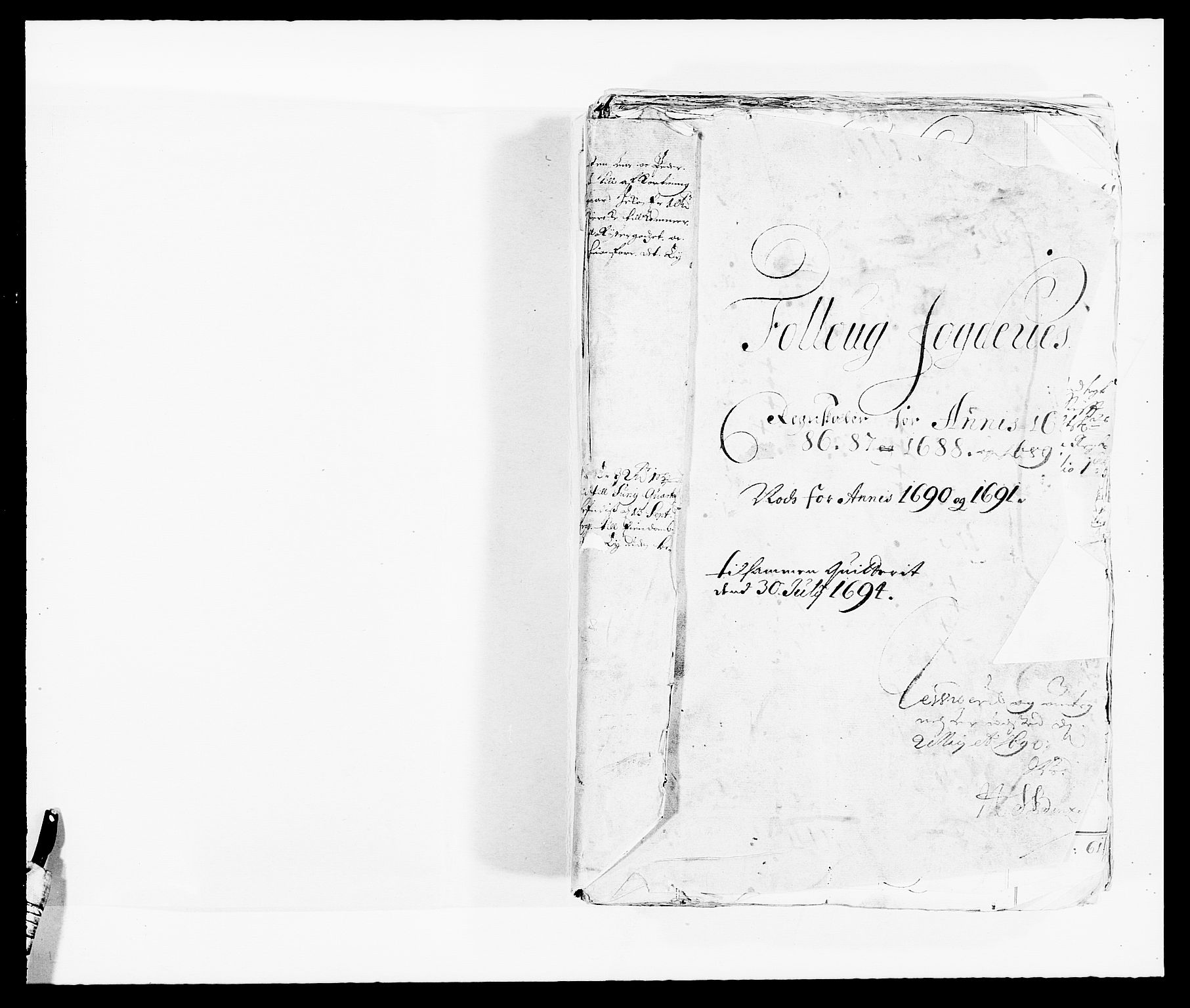 Rentekammeret inntil 1814, Reviderte regnskaper, Fogderegnskap, AV/RA-EA-4092/R09/L0436: Fogderegnskap Follo, 1685-1691, s. 2