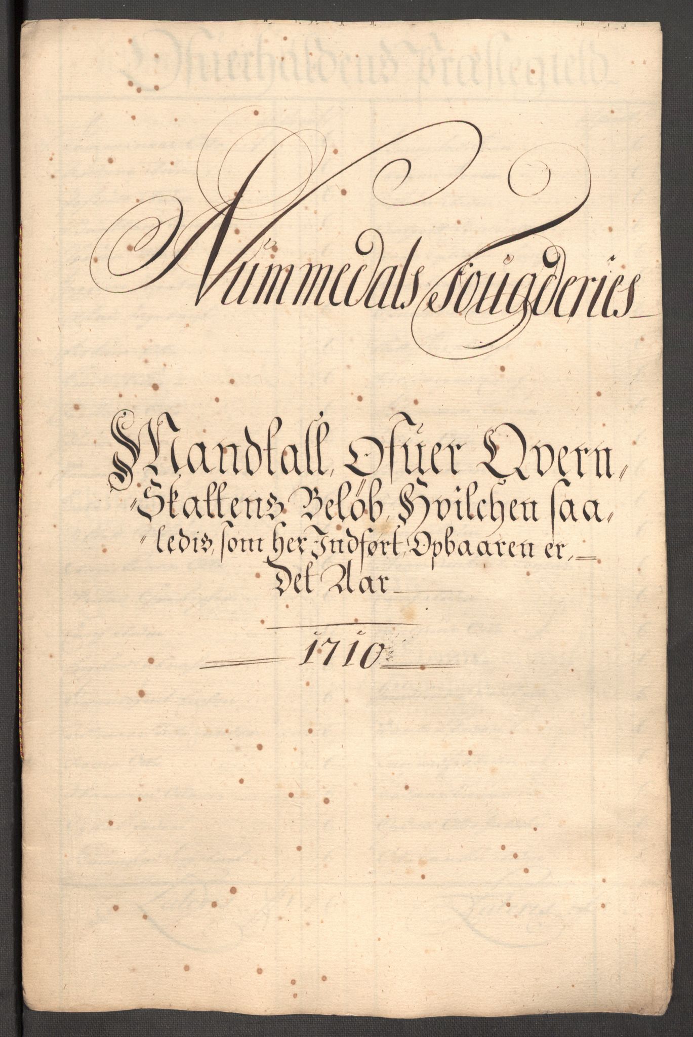 Rentekammeret inntil 1814, Reviderte regnskaper, Fogderegnskap, RA/EA-4092/R64/L4431: Fogderegnskap Namdal, 1709-1710, s. 379