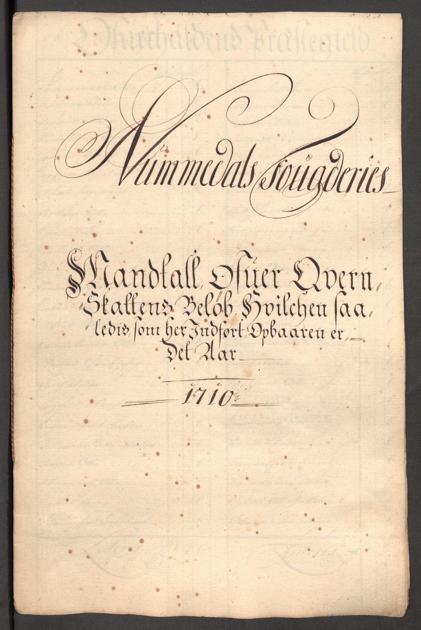 Rentekammeret inntil 1814, Reviderte regnskaper, Fogderegnskap, AV/RA-EA-4092/R64/L4431: Fogderegnskap Namdal, 1709-1710, s. 379