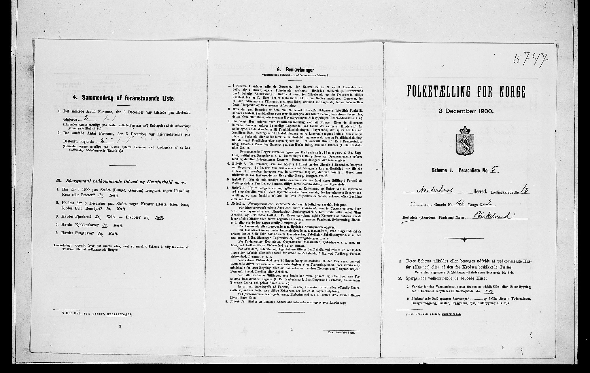 RA, Folketelling 1900 for 0613 Norderhov herred, 1900, s. 2724