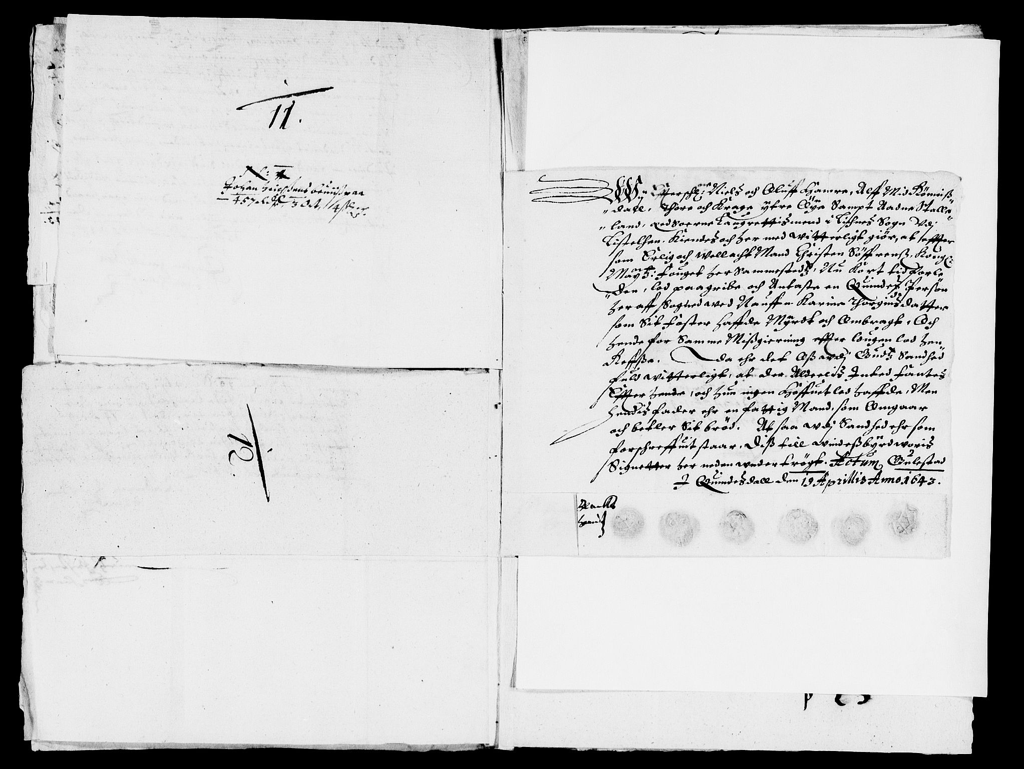 Rentekammeret inntil 1814, Reviderte regnskaper, Lensregnskaper, RA/EA-5023/R/Rb/Rbr/L0014: Lista len, 1641-1644