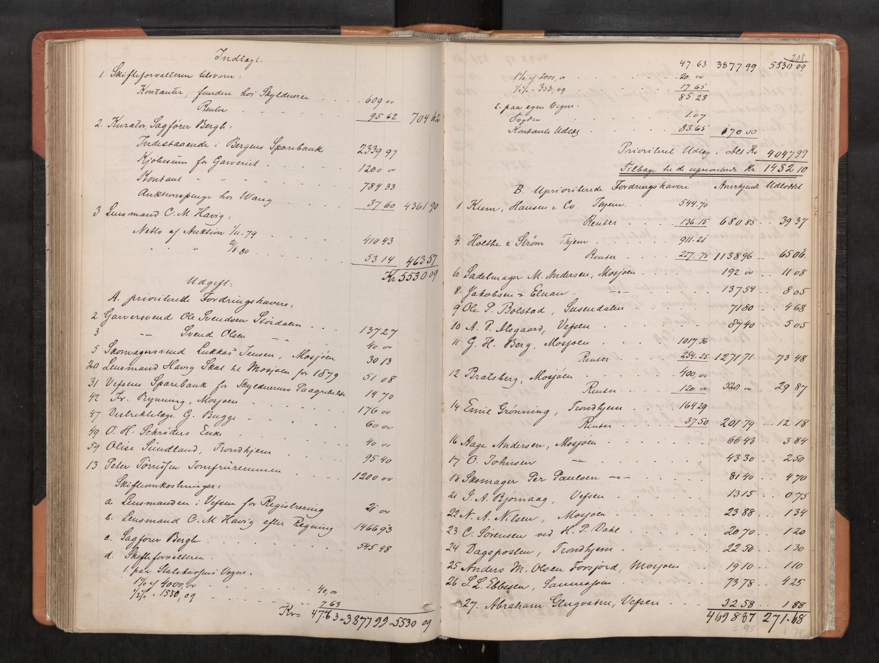 Søndre Helgeland sorenskriveri, AV/SAT-A-4575/1/3/3A/L0003: Skifteutlodningsprot., 1878-1886, s. 208