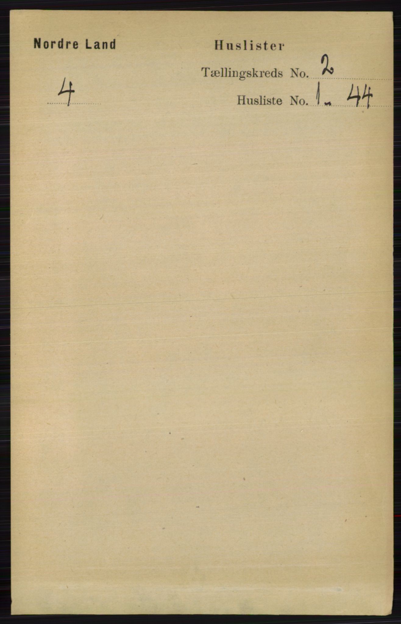 RA, Folketelling 1891 for 0538 Nordre Land herred, 1891, s. 530