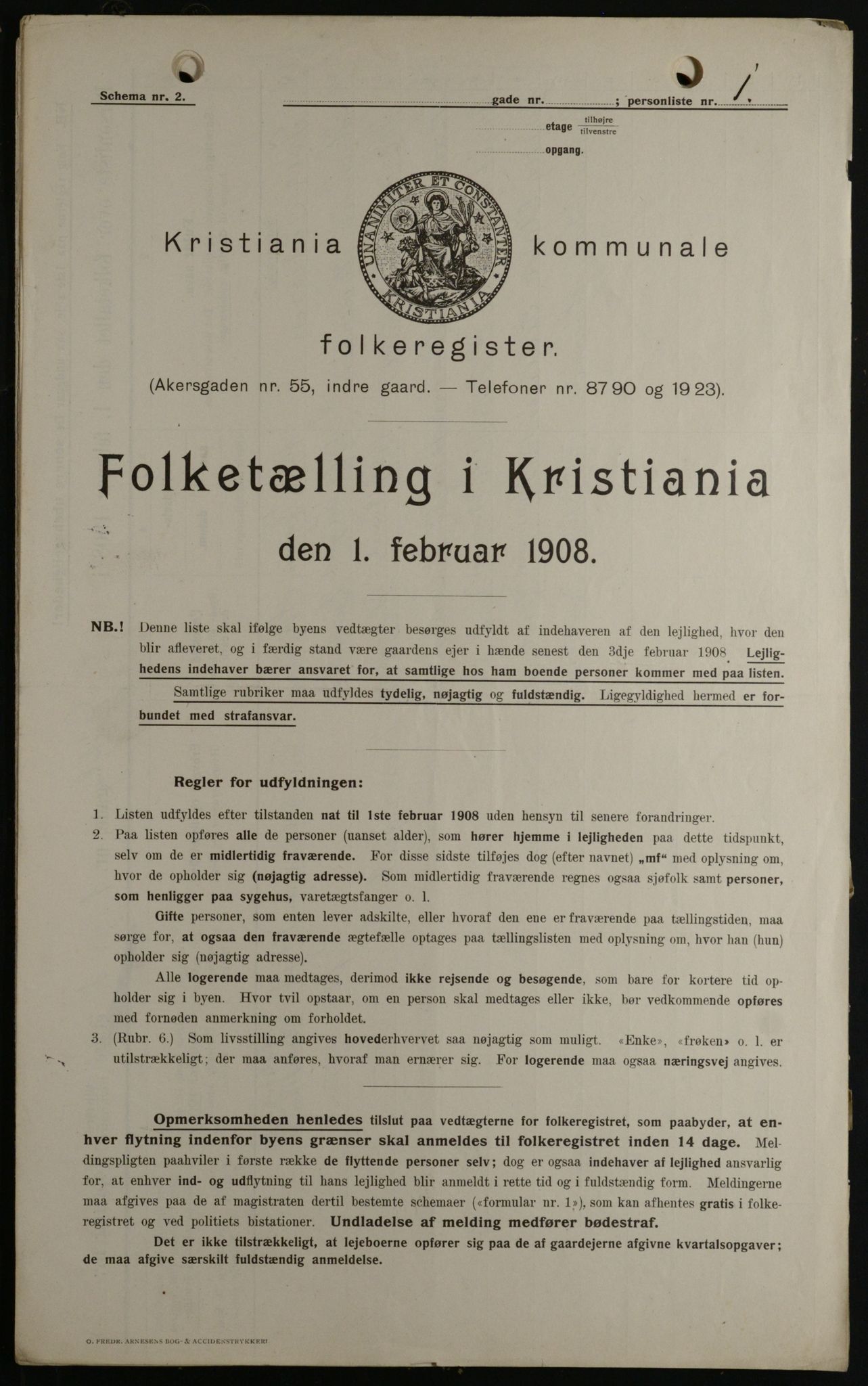 OBA, Kommunal folketelling 1.2.1908 for Kristiania kjøpstad, 1908, s. 29531