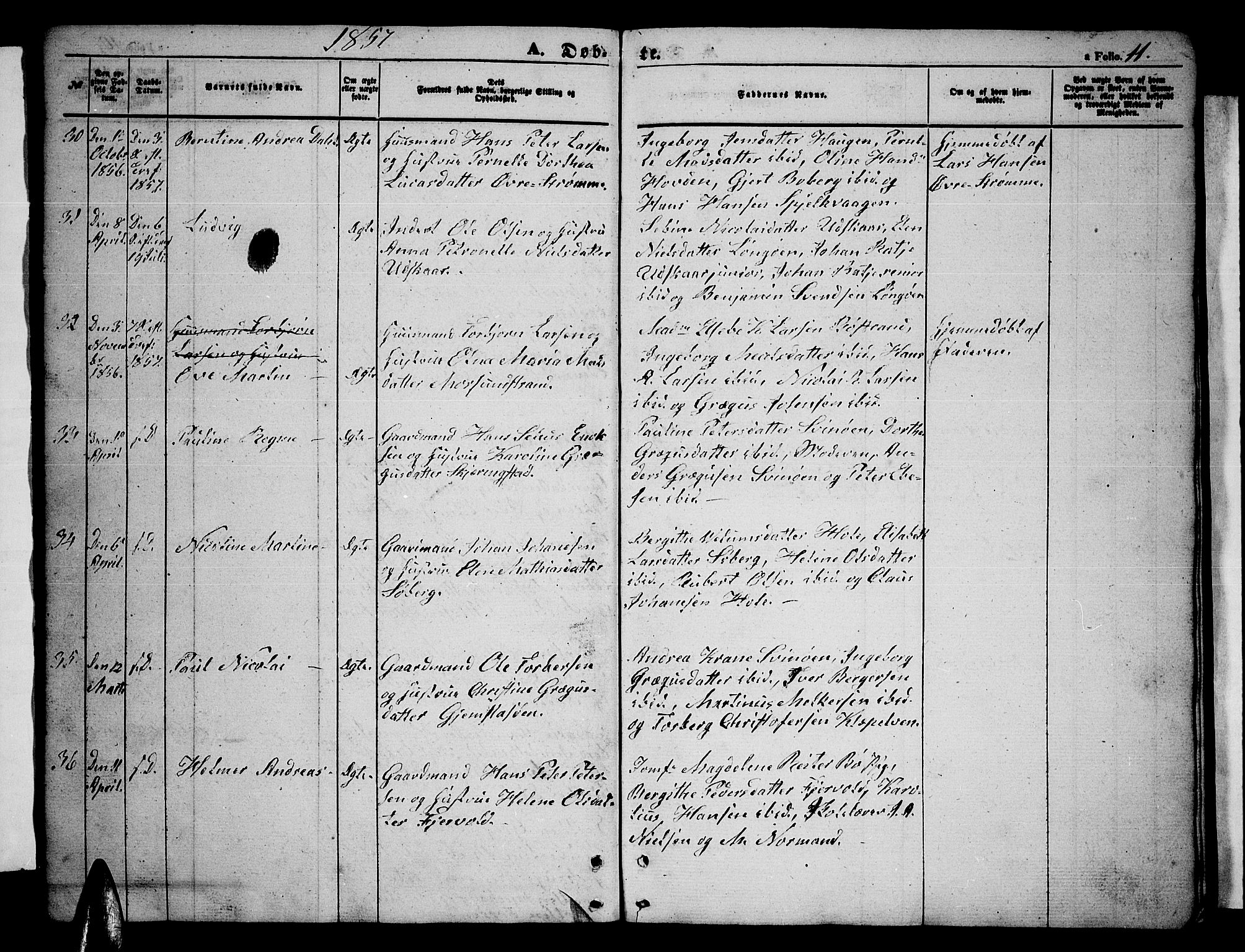 Ministerialprotokoller, klokkerbøker og fødselsregistre - Nordland, AV/SAT-A-1459/891/L1313: Klokkerbok nr. 891C02, 1856-1870, s. 11