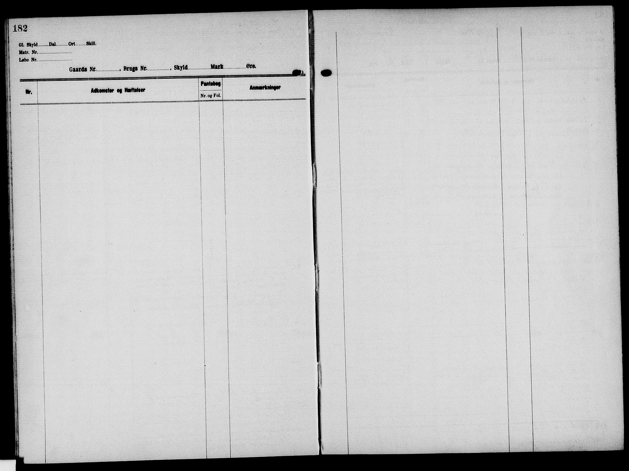 Solør tingrett, AV/SAH-TING-008/H/Ha/Hak/L0005: Panteregister nr. V, 1900-1935, s. 182