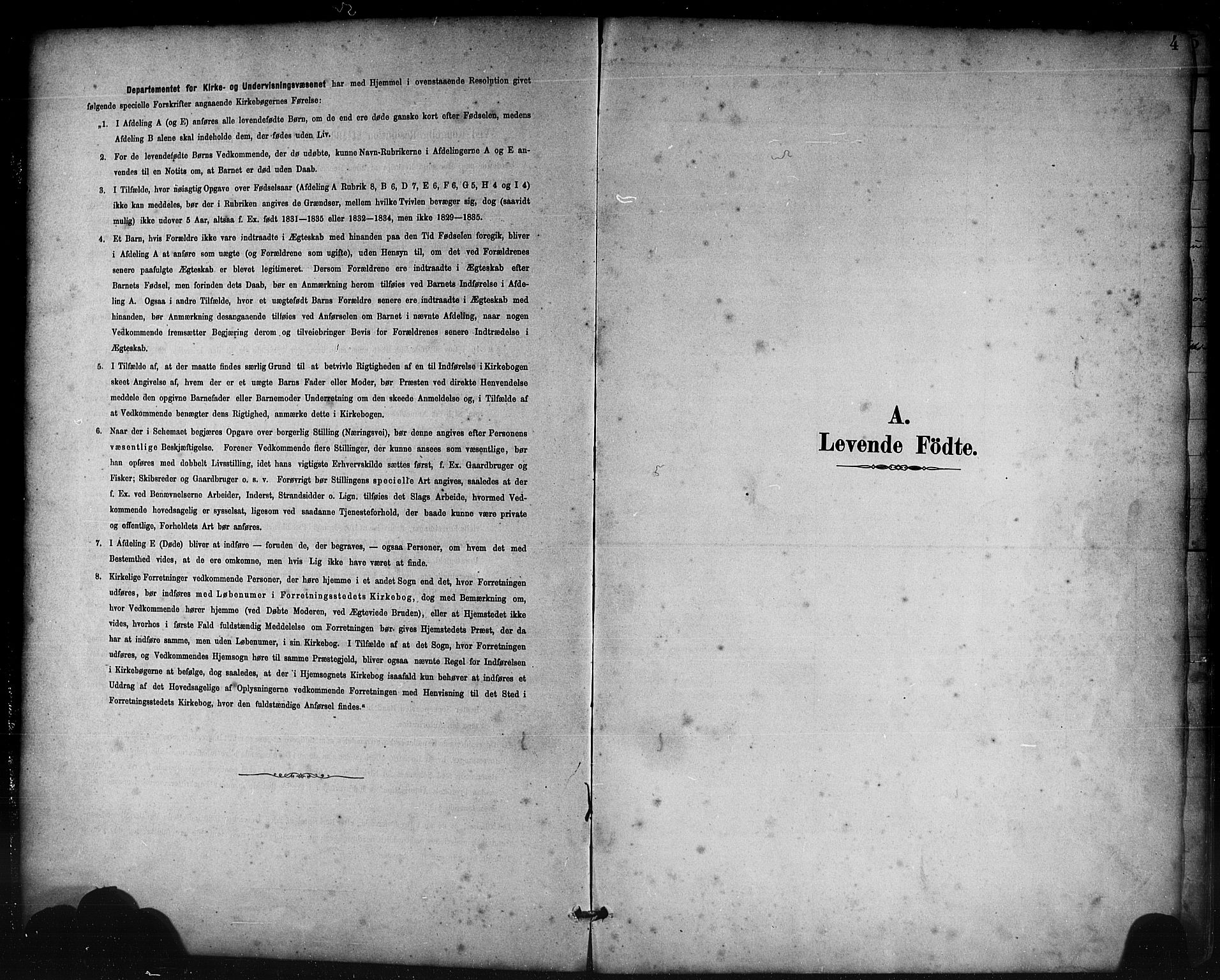 Lavik sokneprestembete, SAB/A-80901: Klokkerbok nr. B 3, 1882-1913, s. 4