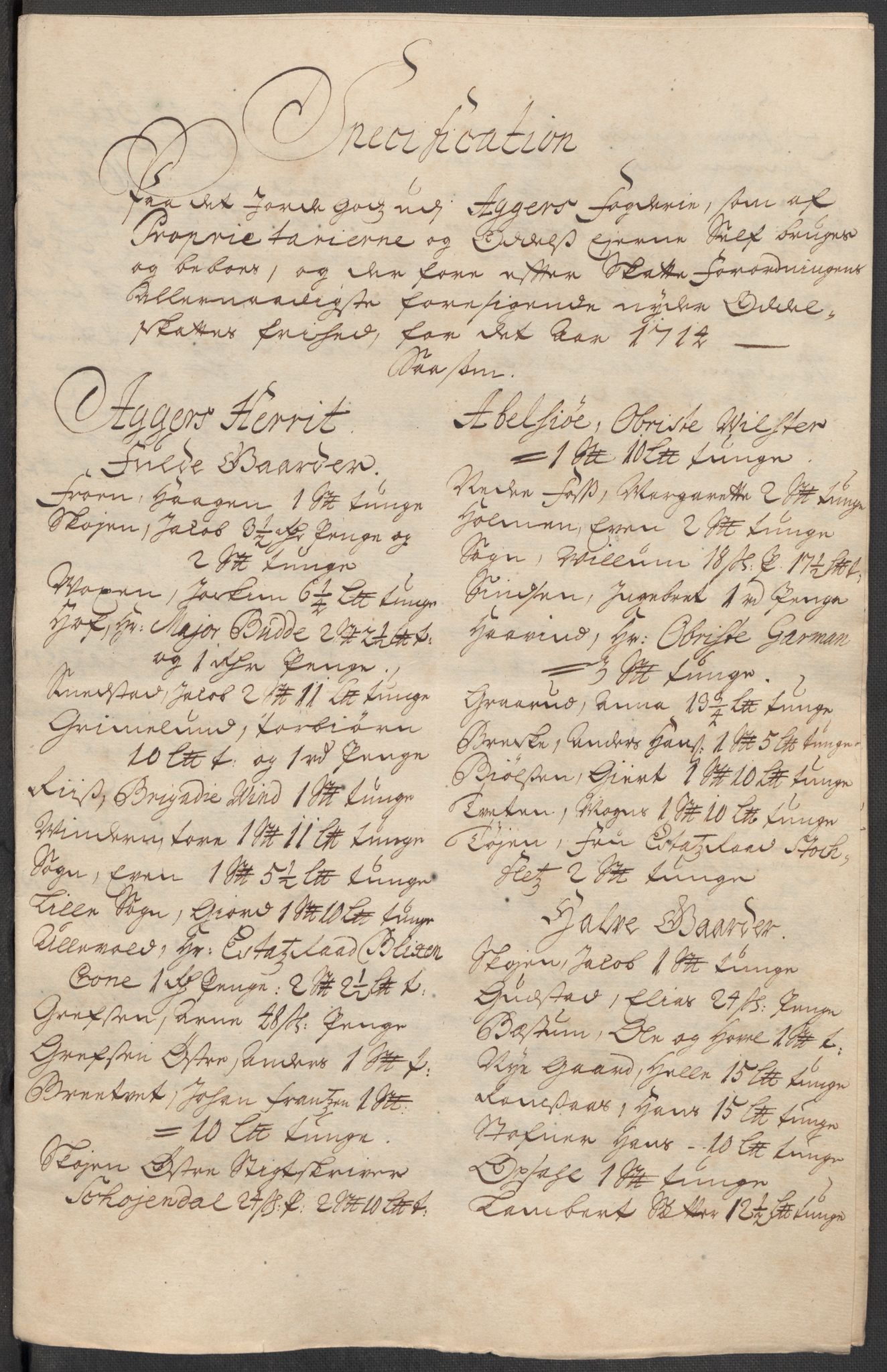 Rentekammeret inntil 1814, Reviderte regnskaper, Fogderegnskap, AV/RA-EA-4092/R10/L0451: Fogderegnskap Aker og Follo, 1713-1714, s. 420