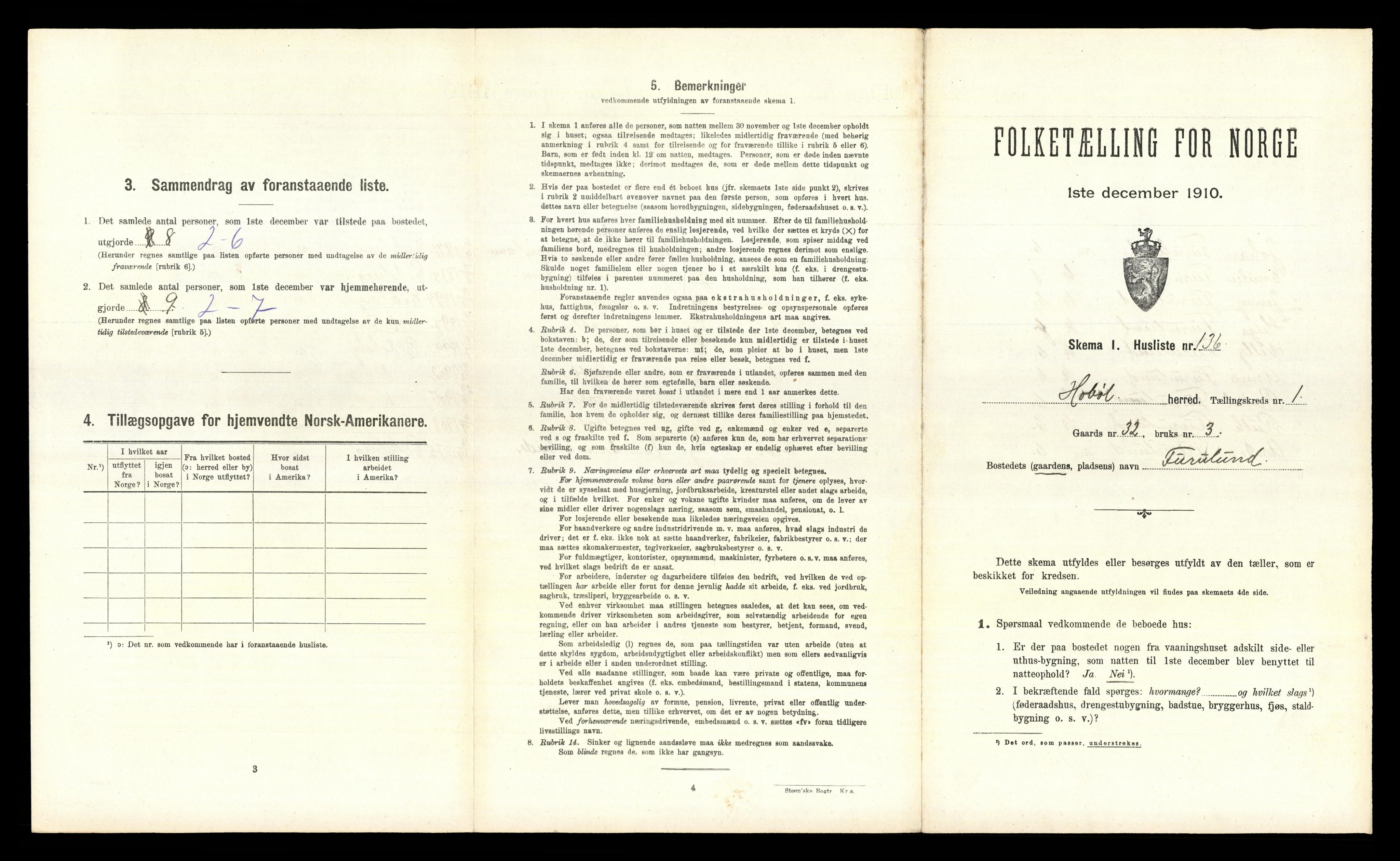 RA, Folketelling 1910 for 0138 Hobøl herred, 1910, s. 296