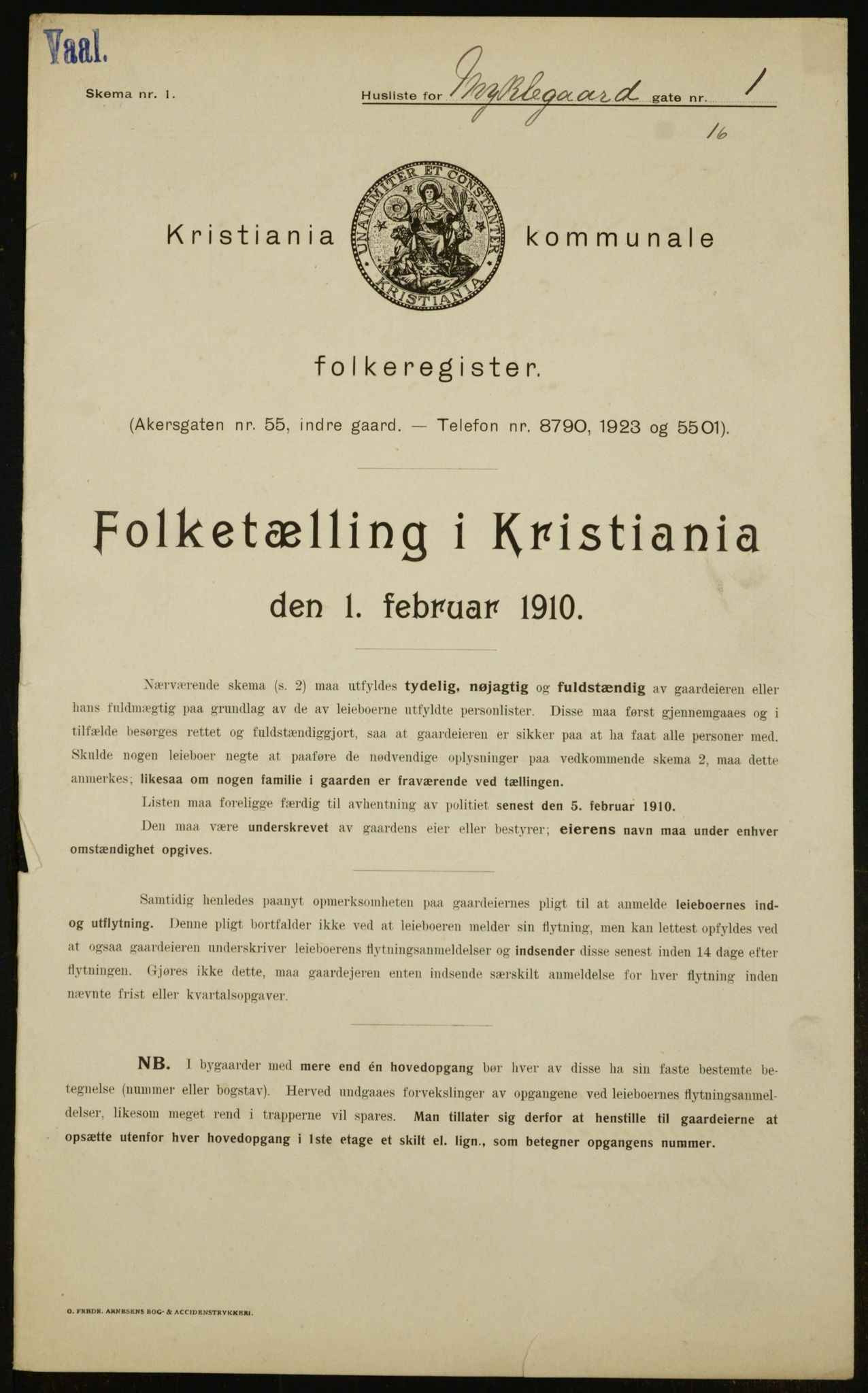 OBA, Kommunal folketelling 1.2.1910 for Kristiania, 1910, s. 65818