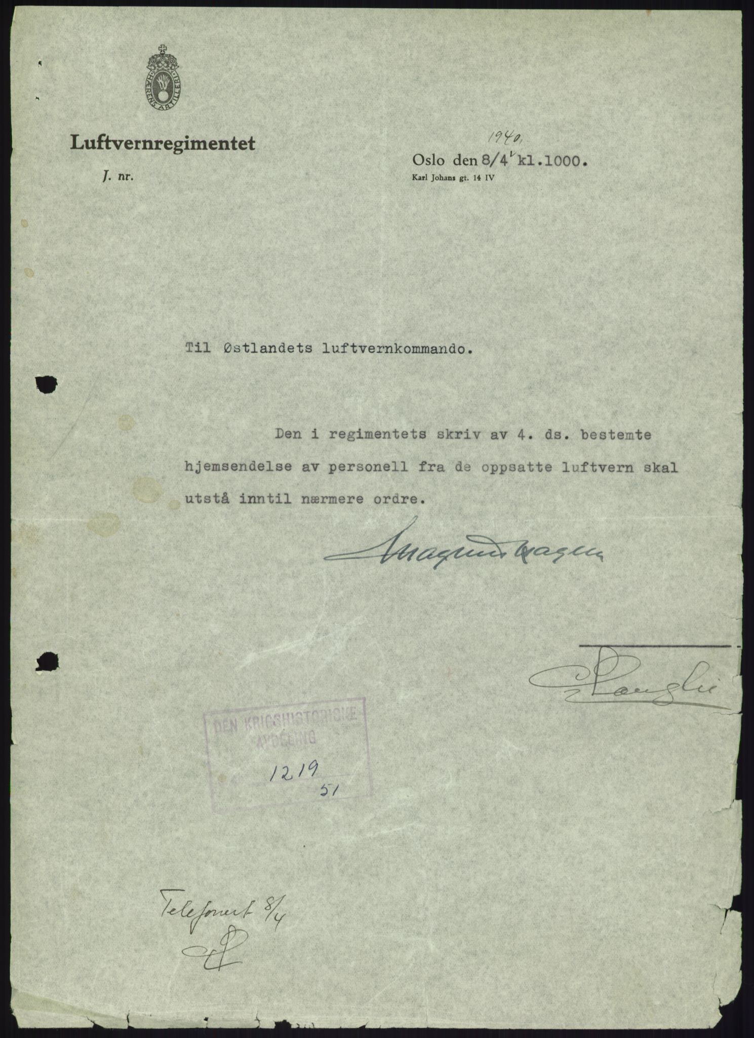 Forsvaret, Forsvarets krigshistoriske avdeling, RA/RAFA-2017/Y/Yb/L0159: II-C-11-750-825  -  Kavaleriet og artilleriet, 1936-1940, s. 1043