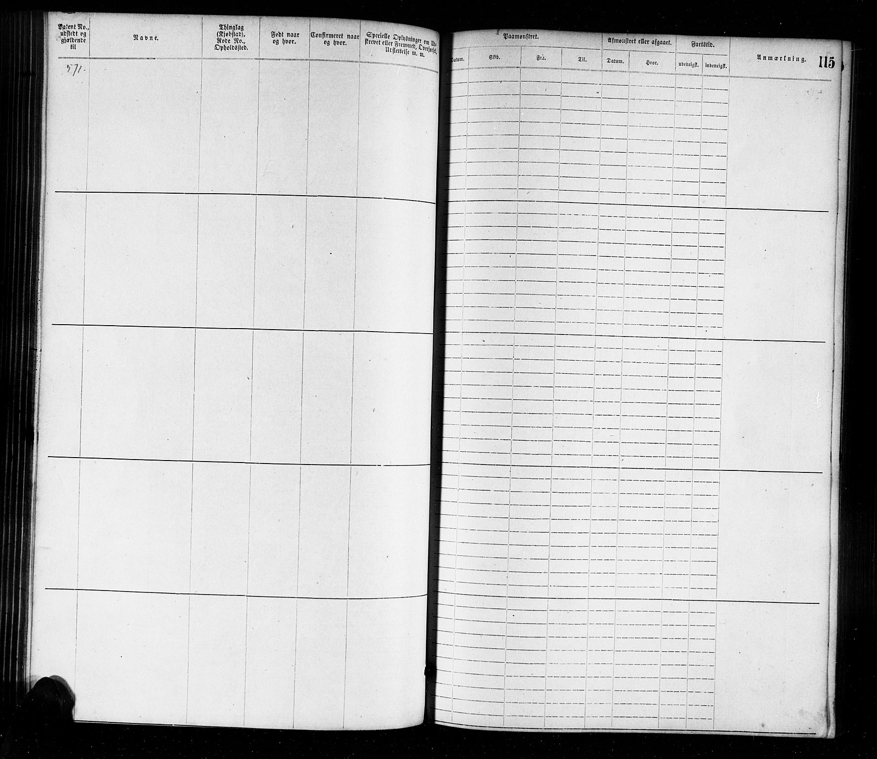 Farsund mønstringskrets, AV/SAK-2031-0017/F/Fa/L0001: Annotasjonsrulle nr 1-1920 med register, M-1, 1869-1877, s. 143