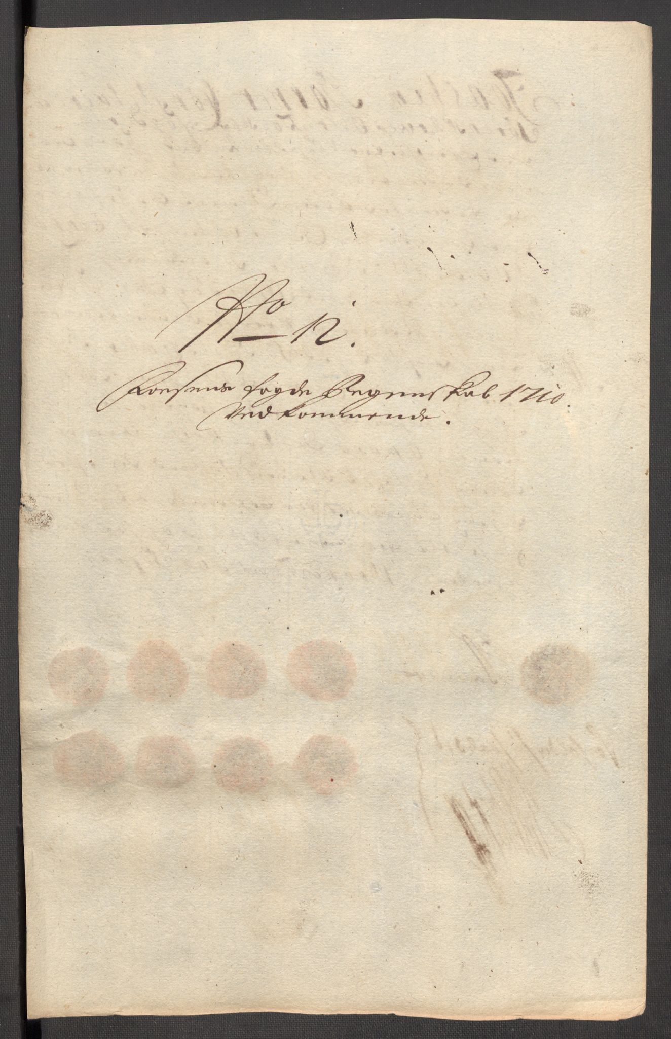 Rentekammeret inntil 1814, Reviderte regnskaper, Fogderegnskap, RA/EA-4092/R57/L3859: Fogderegnskap Fosen, 1710, s. 112