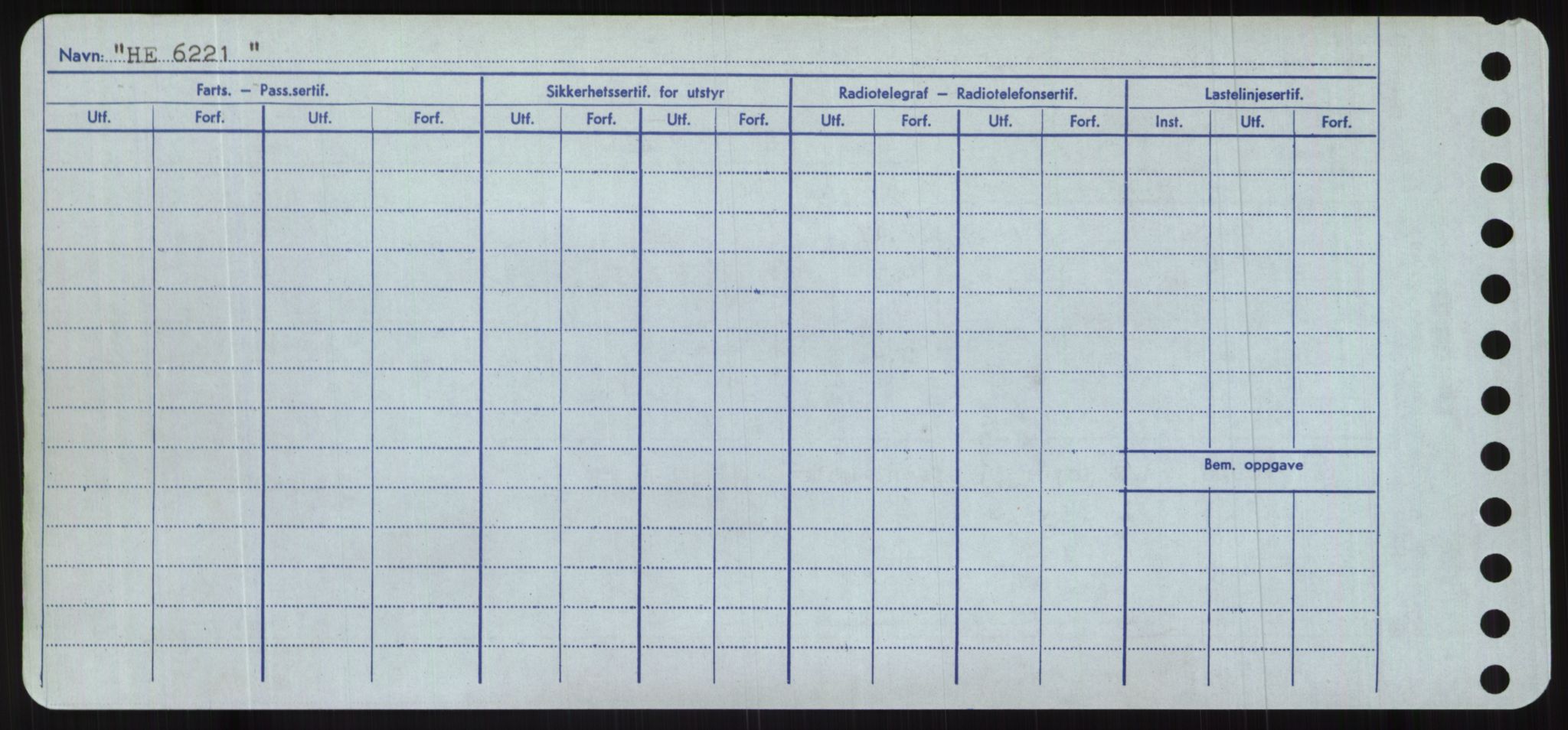 Sjøfartsdirektoratet med forløpere, Skipsmålingen, RA/S-1627/H/Hc/L0001: Lektere, A-Y, s. 222