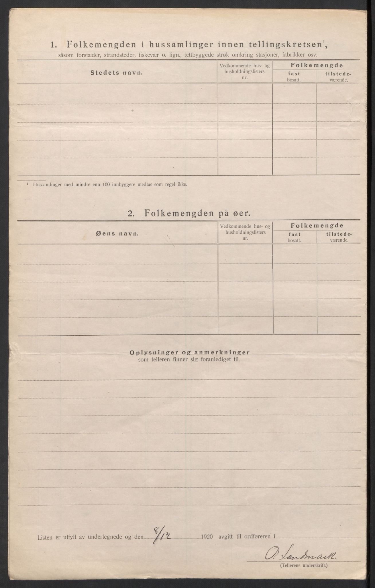 SAH, Folketelling 1920 for 0542 Nord-Aurdal herred, 1920, s. 65