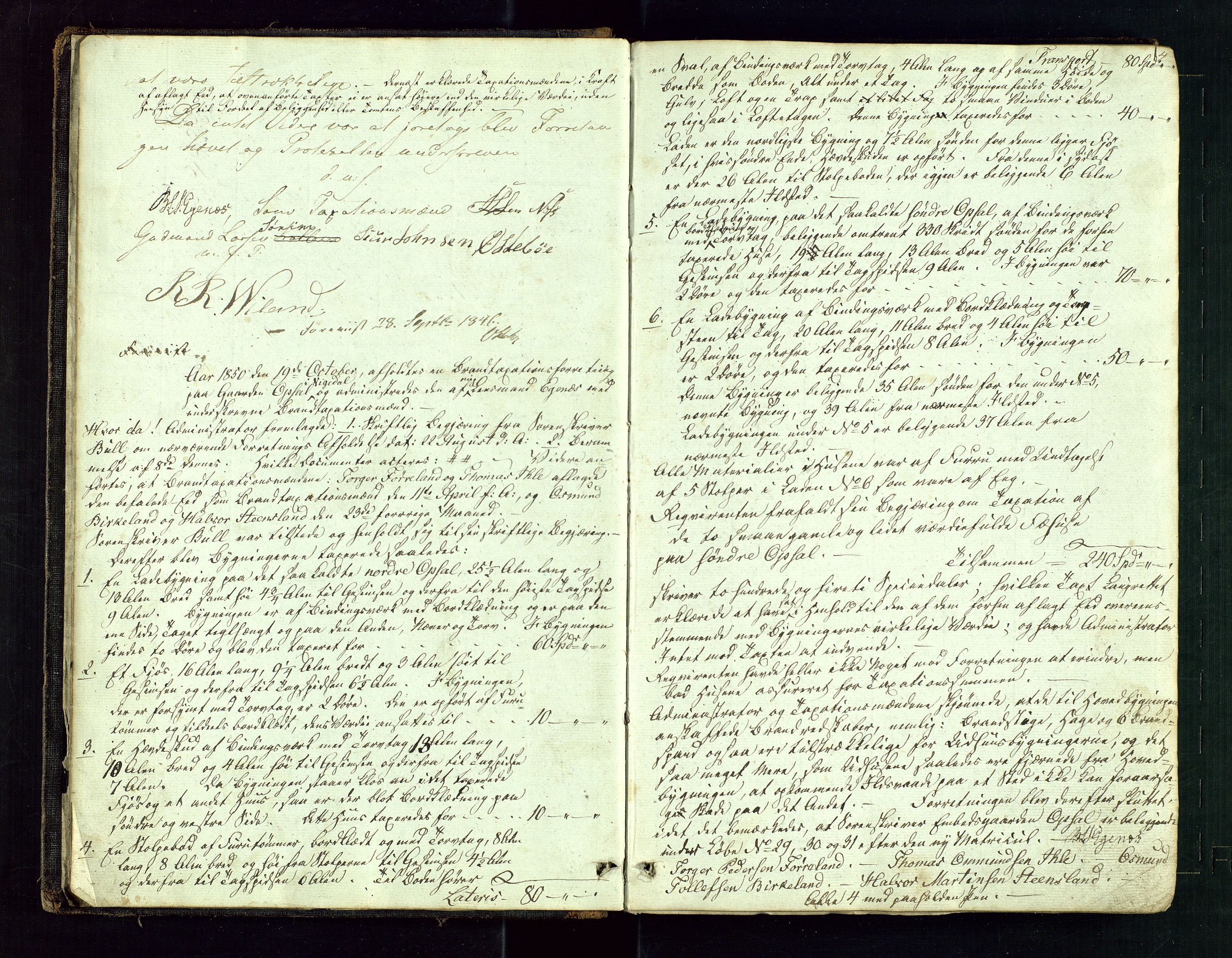 Vikedal lensmannskontor, AV/SAST-A-100179/Gob/L0001: Branntakstprotokoll, 1846-1869, s. 3b-4a