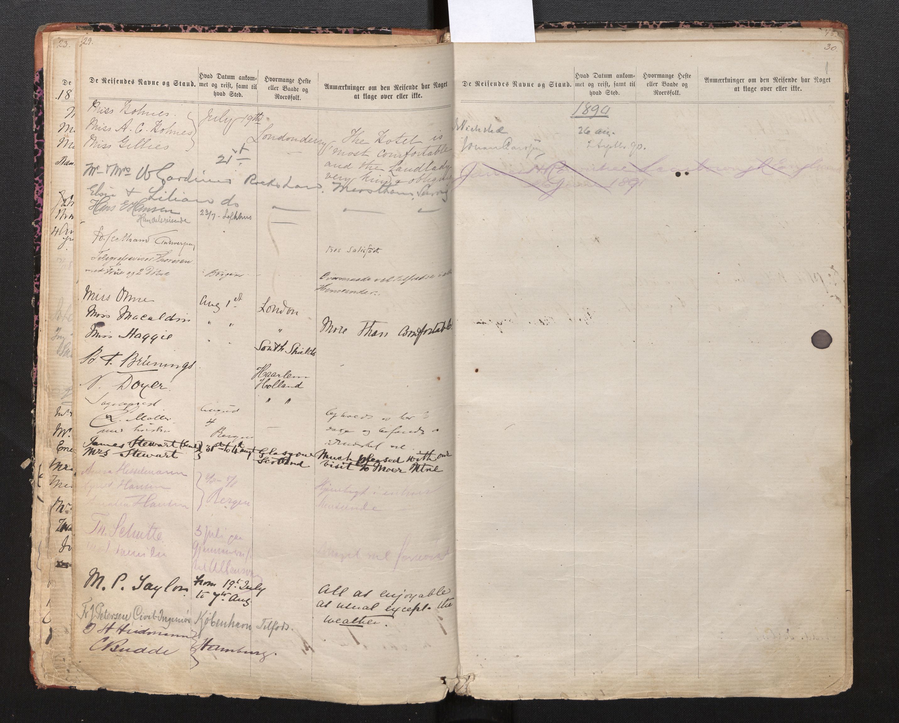 Dokumentsamlingen - Statsarkivet i Bergen, SAB/A-100027/B/L0004: Dokumenter, 1879-1901, s. 29-30