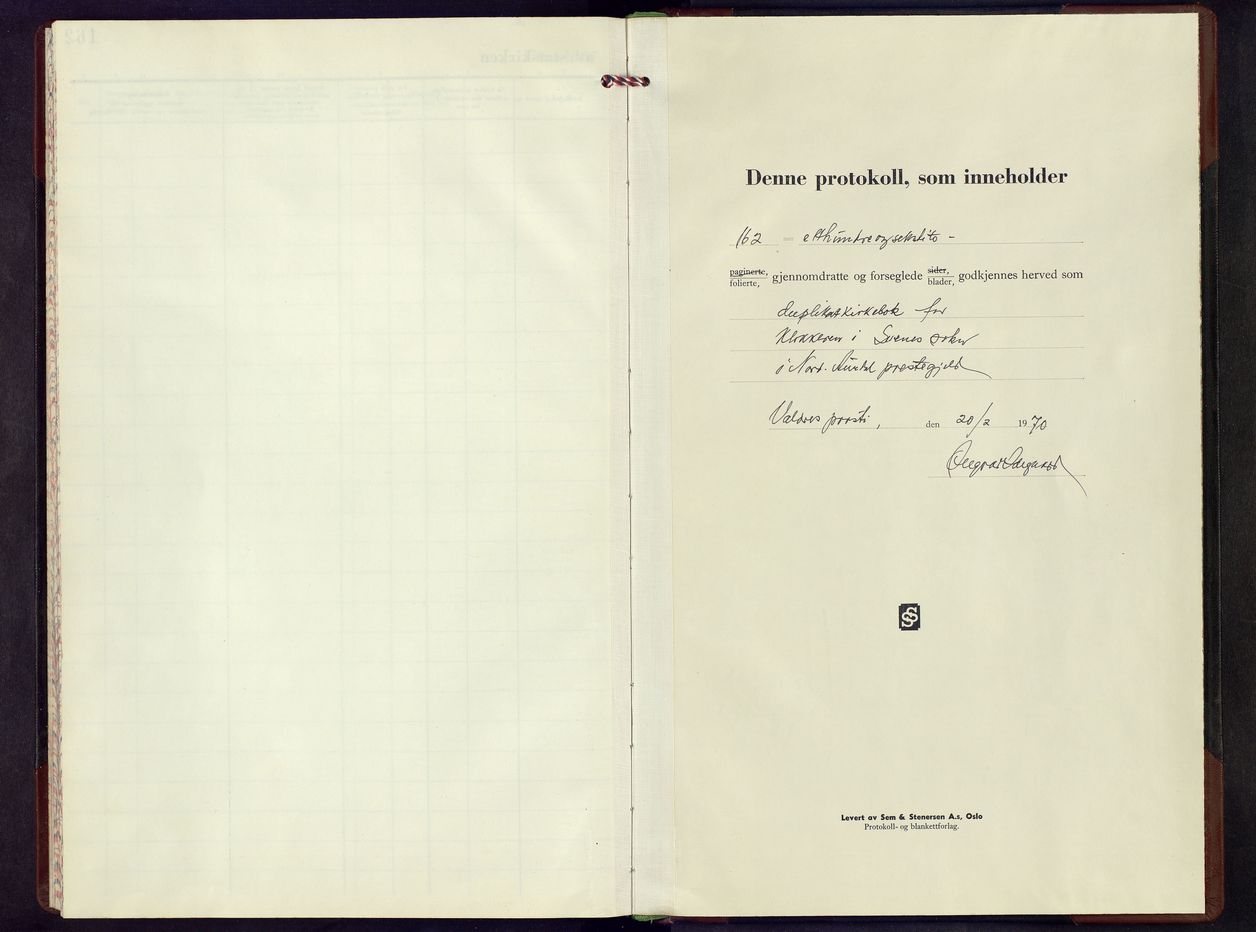 Nord-Aurdal prestekontor, AV/SAH-PREST-132/H/Ha/Hab/L0023: Klokkerbok nr. 23, 1970-1979