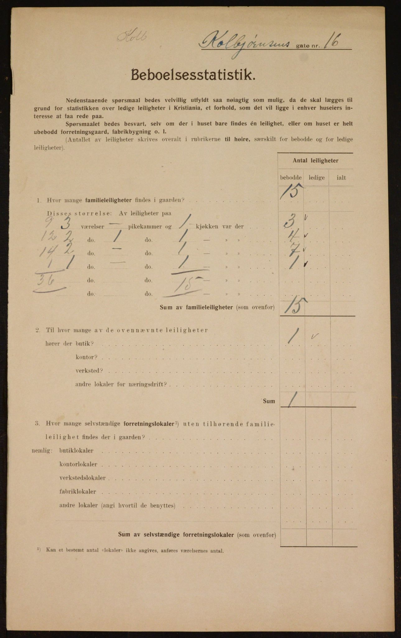 OBA, Kommunal folketelling 1.2.1910 for Kristiania, 1910, s. 12513