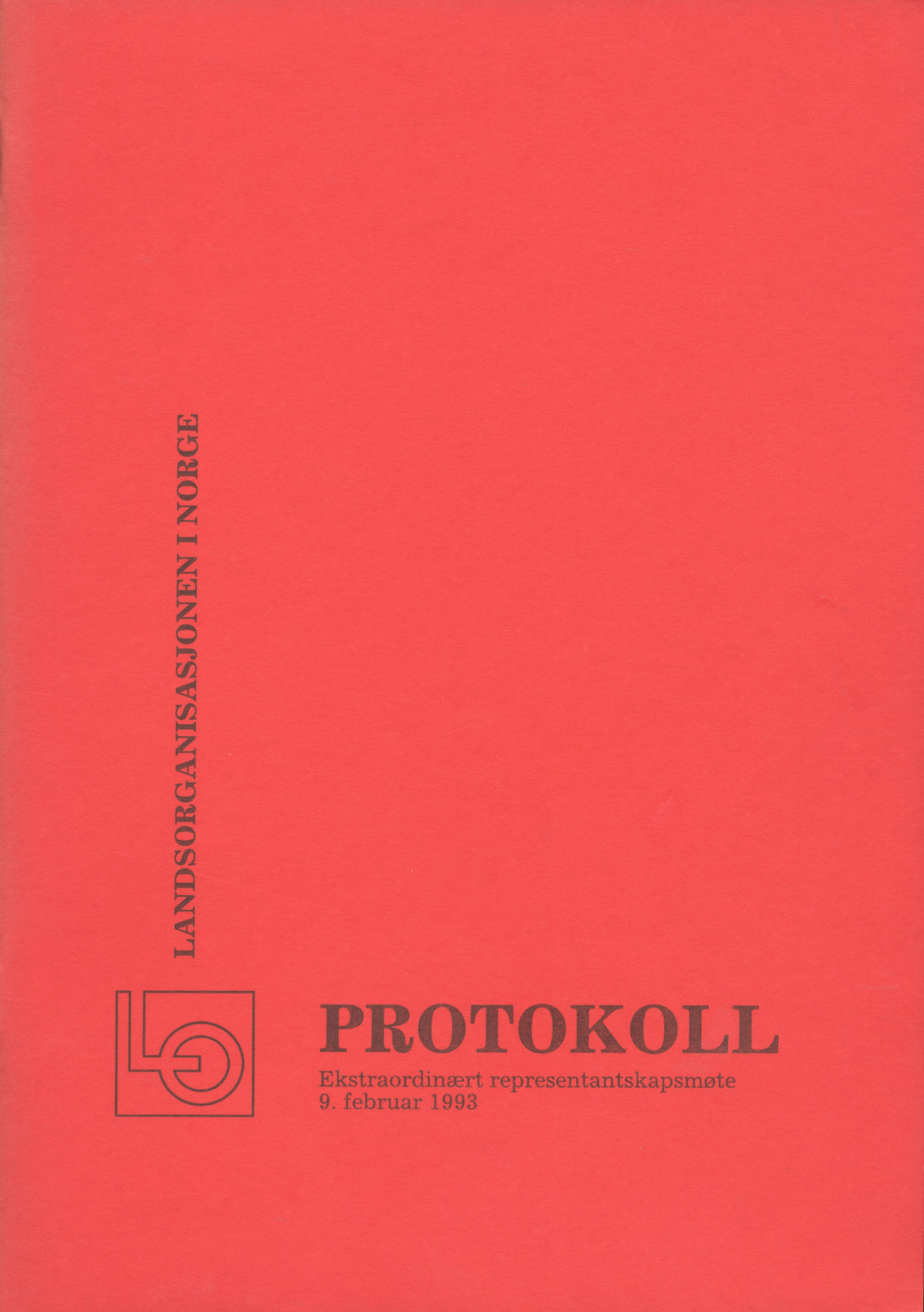 Landsorganisasjonen i Norge, AAB/ARK-1579, 1993-2008, s. 1