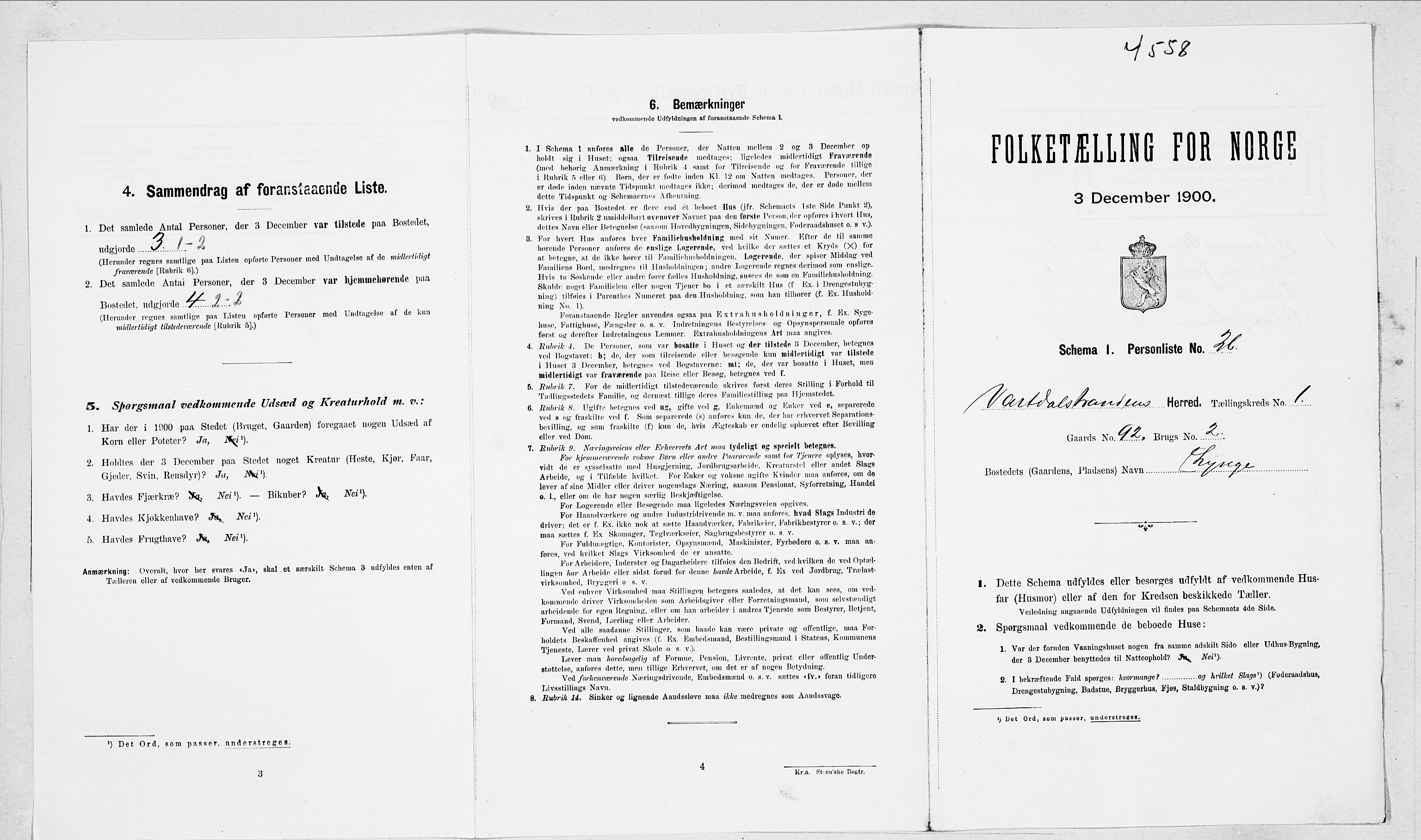 SAT, Folketelling 1900 for 1521 Vartdal herred, 1900, s. 71
