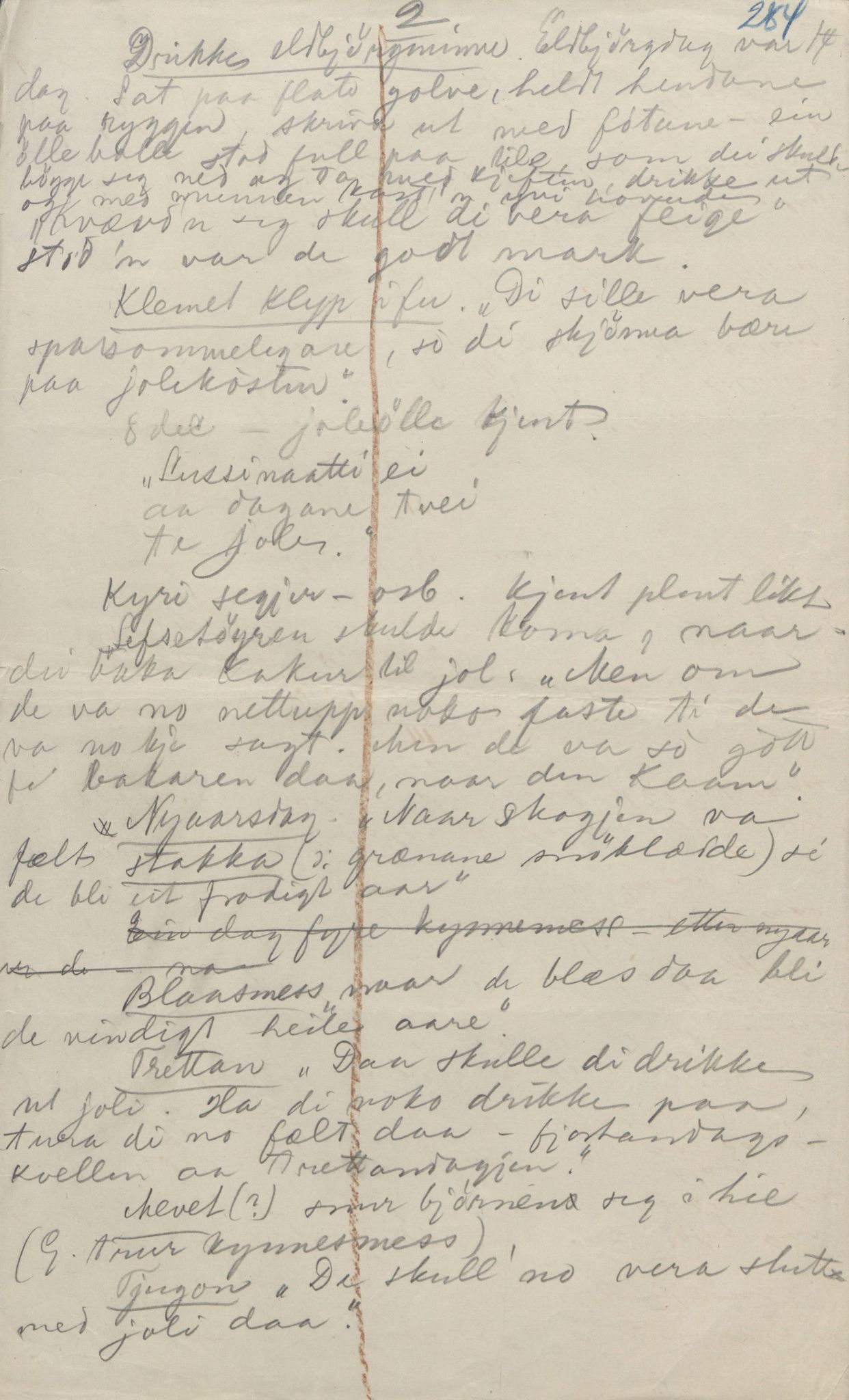 Rikard Berge, TEMU/TGM-A-1003/F/L0004/0044: 101-159 / 147 Visa om Storegut 4 vers. Også diverse kjelder. , 1906-1908, s. 284