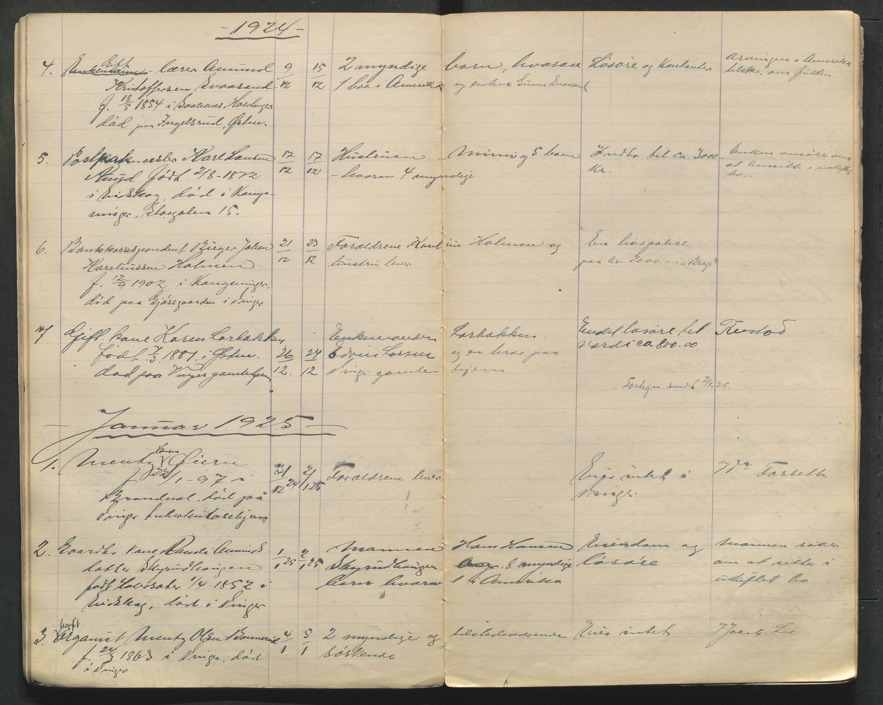 Kongsvinger lensmannskontor, AV/SAH-LHK-014/H/Ha/L0001/0002: Dødsfallsprotokoller / Dødsfallsprotokoll for Vinger og Kongsvinger, 1921-1931
