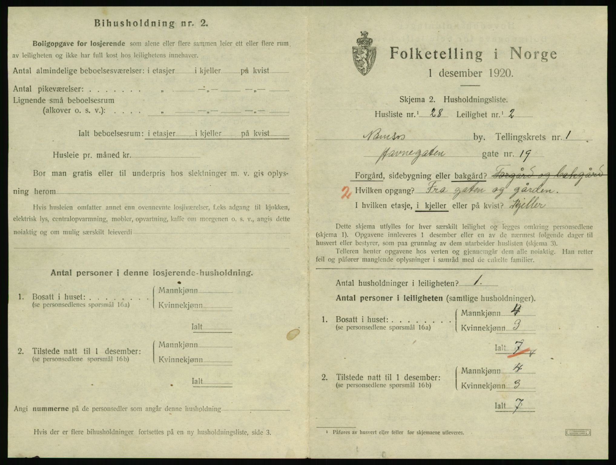 SAT, Folketelling 1920 for 1703 Namsos ladested, 1920, s. 865