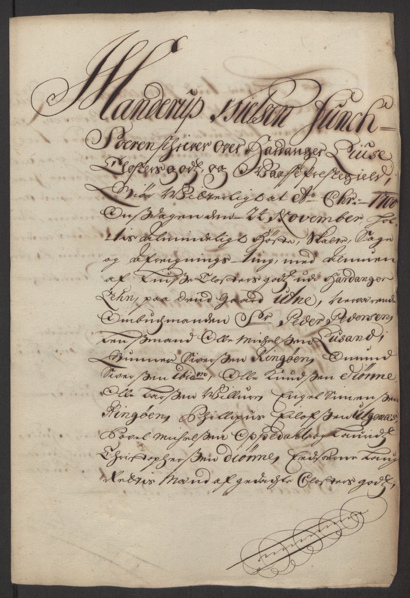 Rentekammeret inntil 1814, Reviderte regnskaper, Fogderegnskap, AV/RA-EA-4092/R50/L3159: Fogderegnskap Lyse kloster, 1691-1709, s. 129