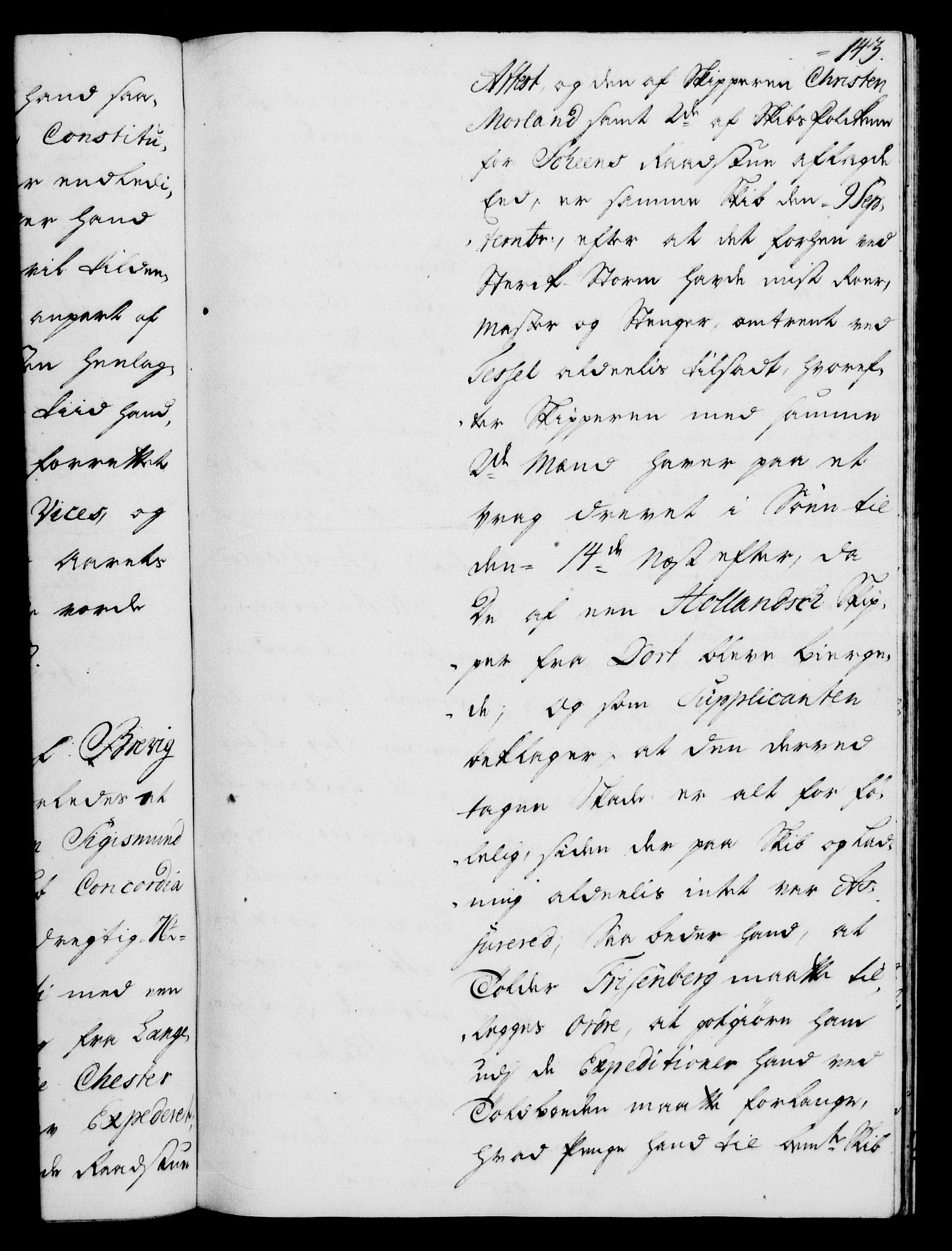 Rentekammeret, Kammerkanselliet, RA/EA-3111/G/Gh/Gha/L0026: Norsk ekstraktmemorialprotokoll (merket RK 53.71), 1744-1745, s. 143