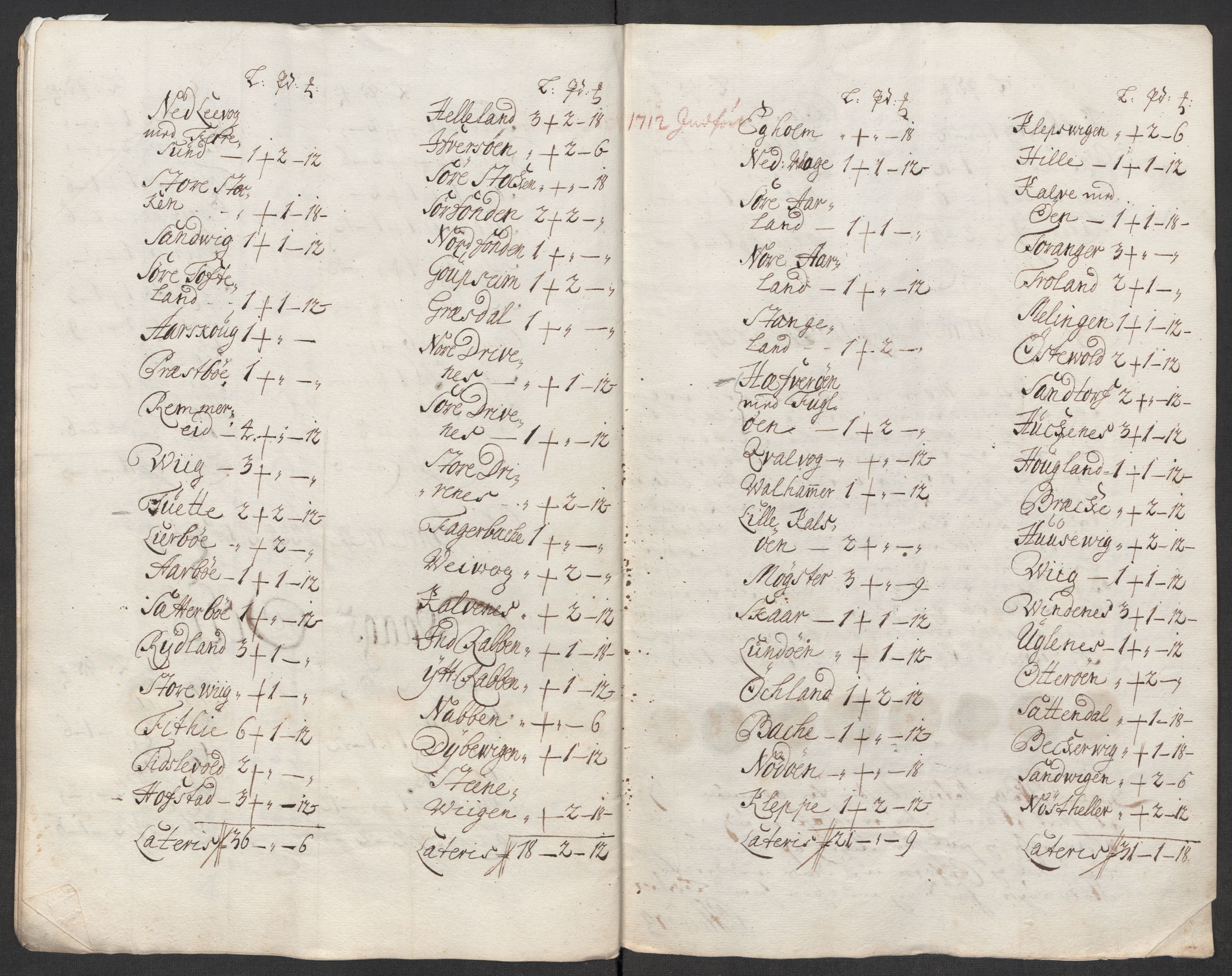 Rentekammeret inntil 1814, Reviderte regnskaper, Fogderegnskap, RA/EA-4092/R48/L2988: Fogderegnskap Sunnhordland og Hardanger, 1712, s. 40
