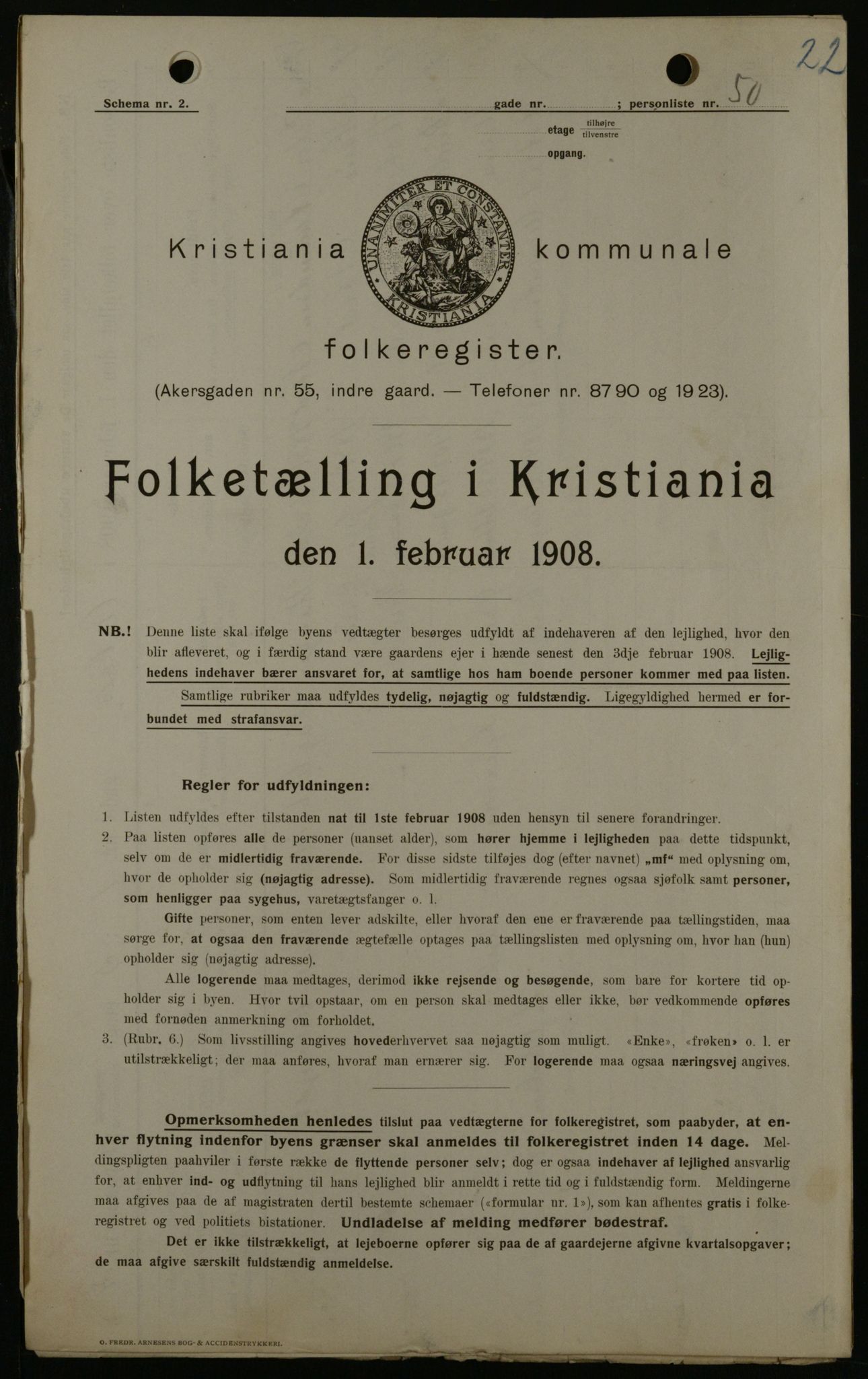 OBA, Kommunal folketelling 1.2.1908 for Kristiania kjøpstad, 1908, s. 1997