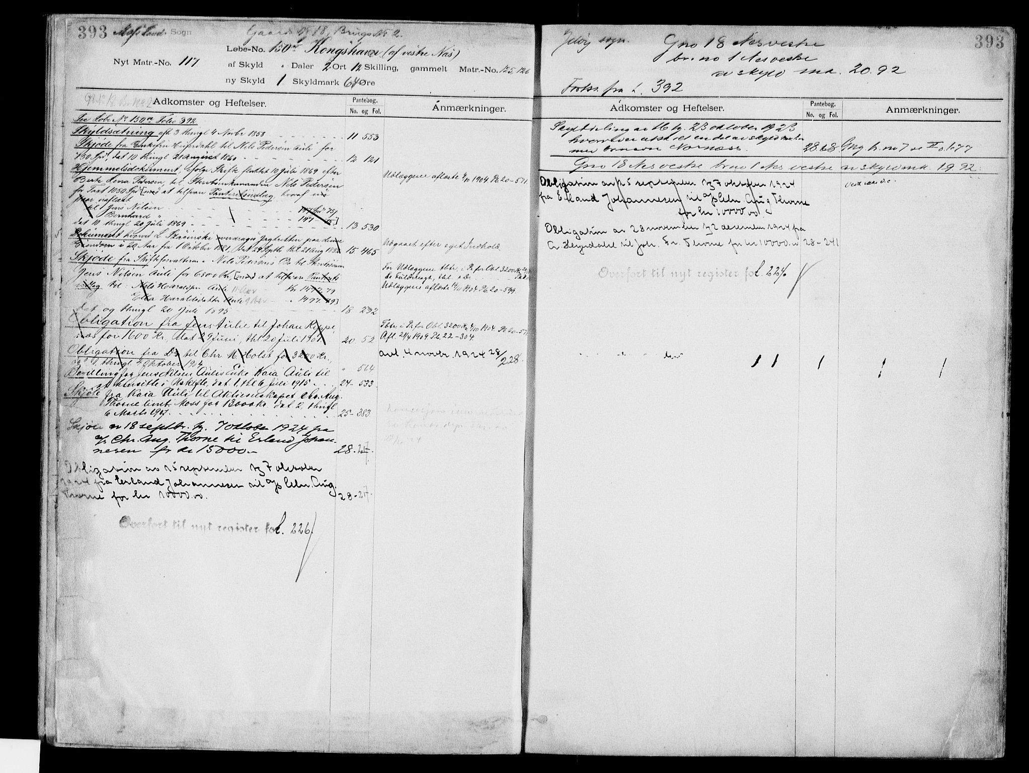 Moss sorenskriveri, SAO/A-10168: Panteregister nr. IV 3b, 1769-1926, s. 393