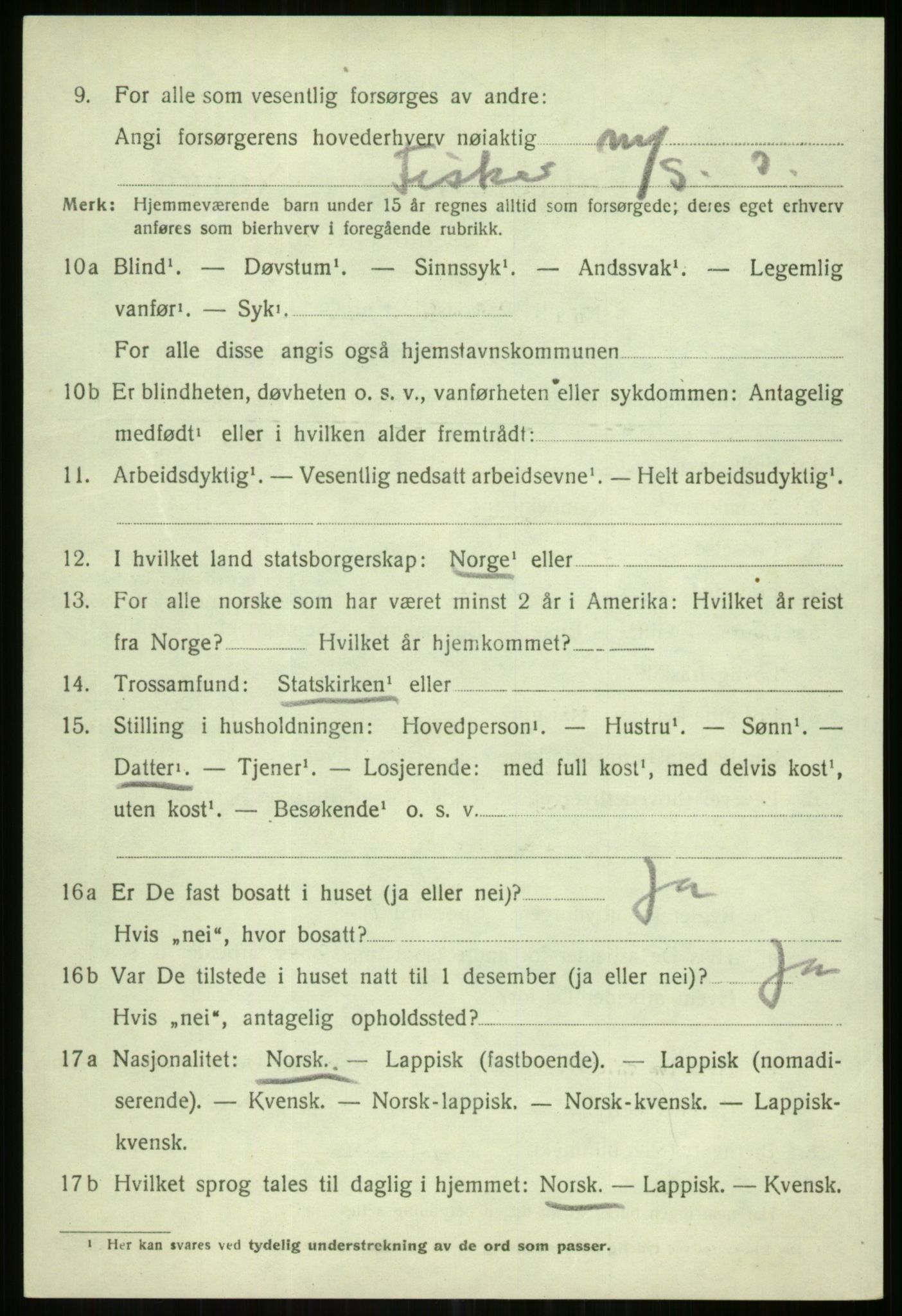 SATØ, Folketelling 1920 for 1936 Karlsøy herred, 1920, s. 1734