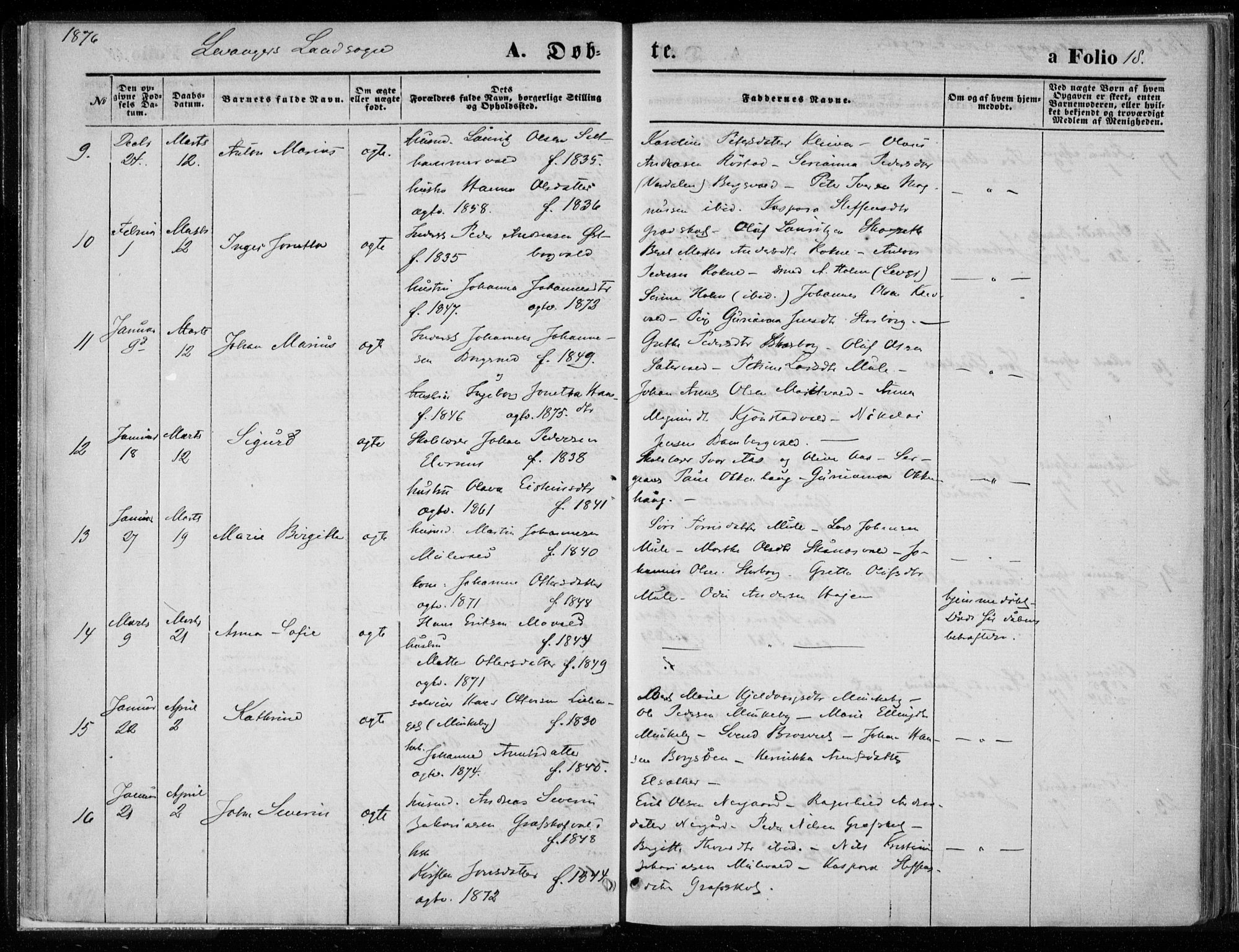 Ministerialprotokoller, klokkerbøker og fødselsregistre - Nord-Trøndelag, AV/SAT-A-1458/720/L0187: Ministerialbok nr. 720A04 /2, 1875-1879, s. 18