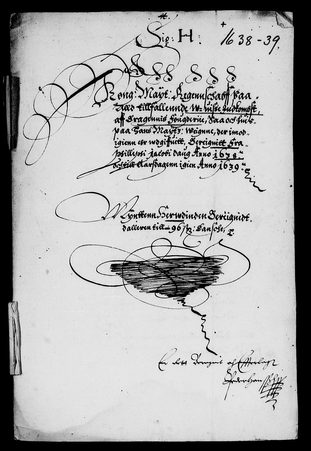 Rentekammeret inntil 1814, Reviderte regnskaper, Lensregnskaper, AV/RA-EA-5023/R/Rb/Rba/L0139: Akershus len, 1638-1639
