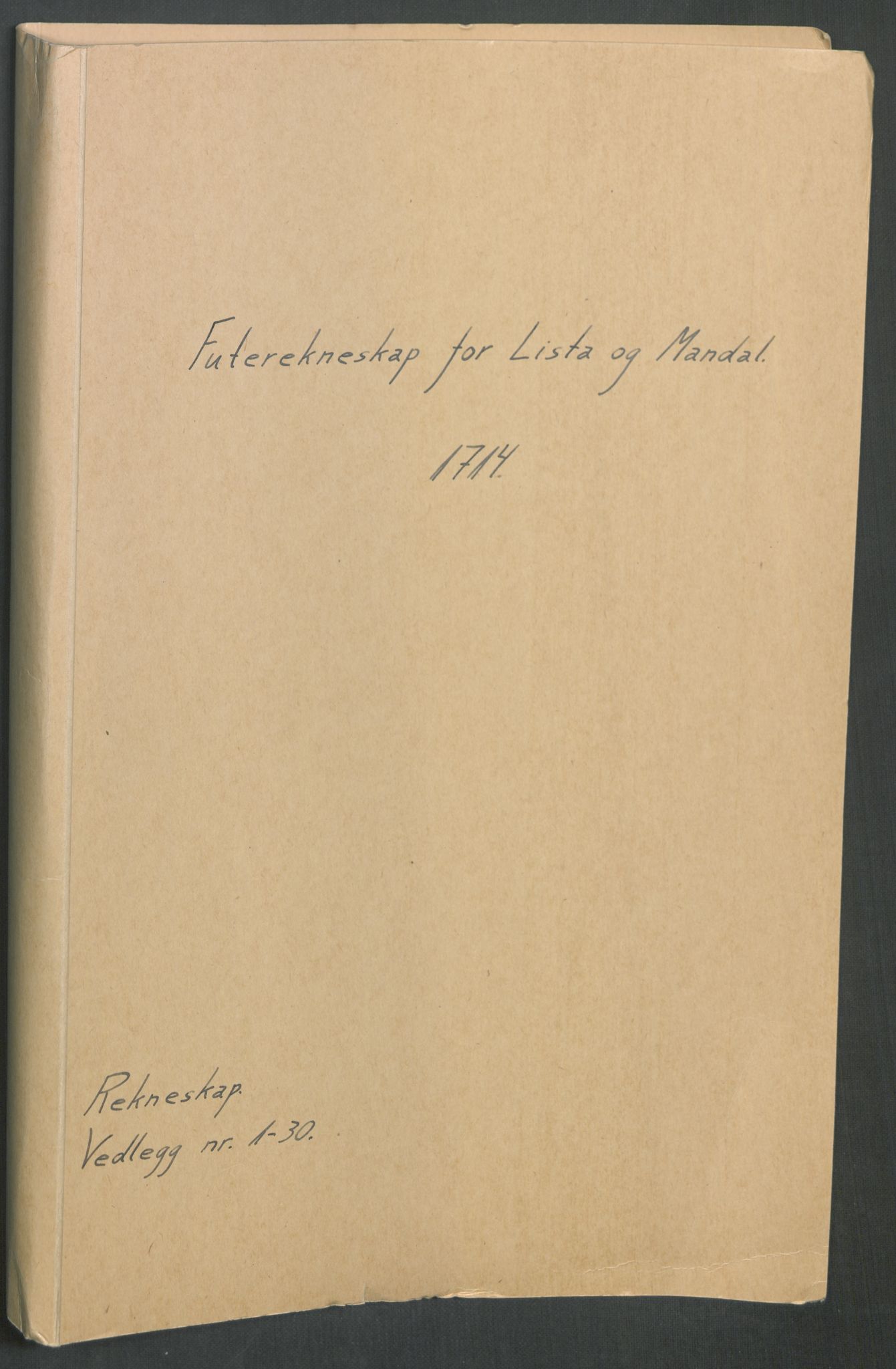 Rentekammeret inntil 1814, Reviderte regnskaper, Fogderegnskap, AV/RA-EA-4092/R43/L2558: Fogderegnskap Lista og Mandal, 1714, s. 2