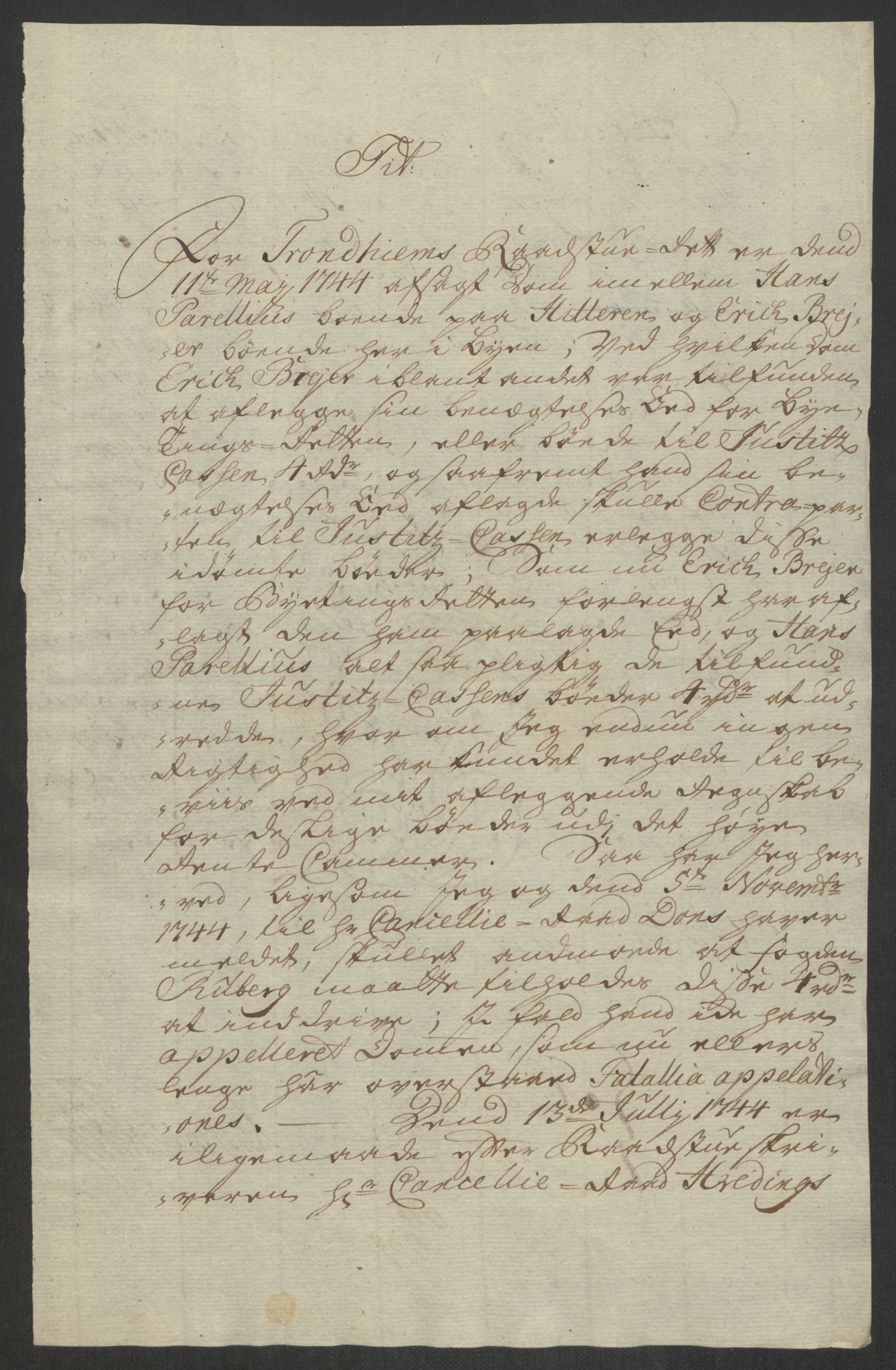 Rentekammeret inntil 1814, Reviderte regnskaper, Byregnskaper, AV/RA-EA-4066/R/Rs/L0541: [S22] Sikt og sakefall, 1743-1746, s. 252