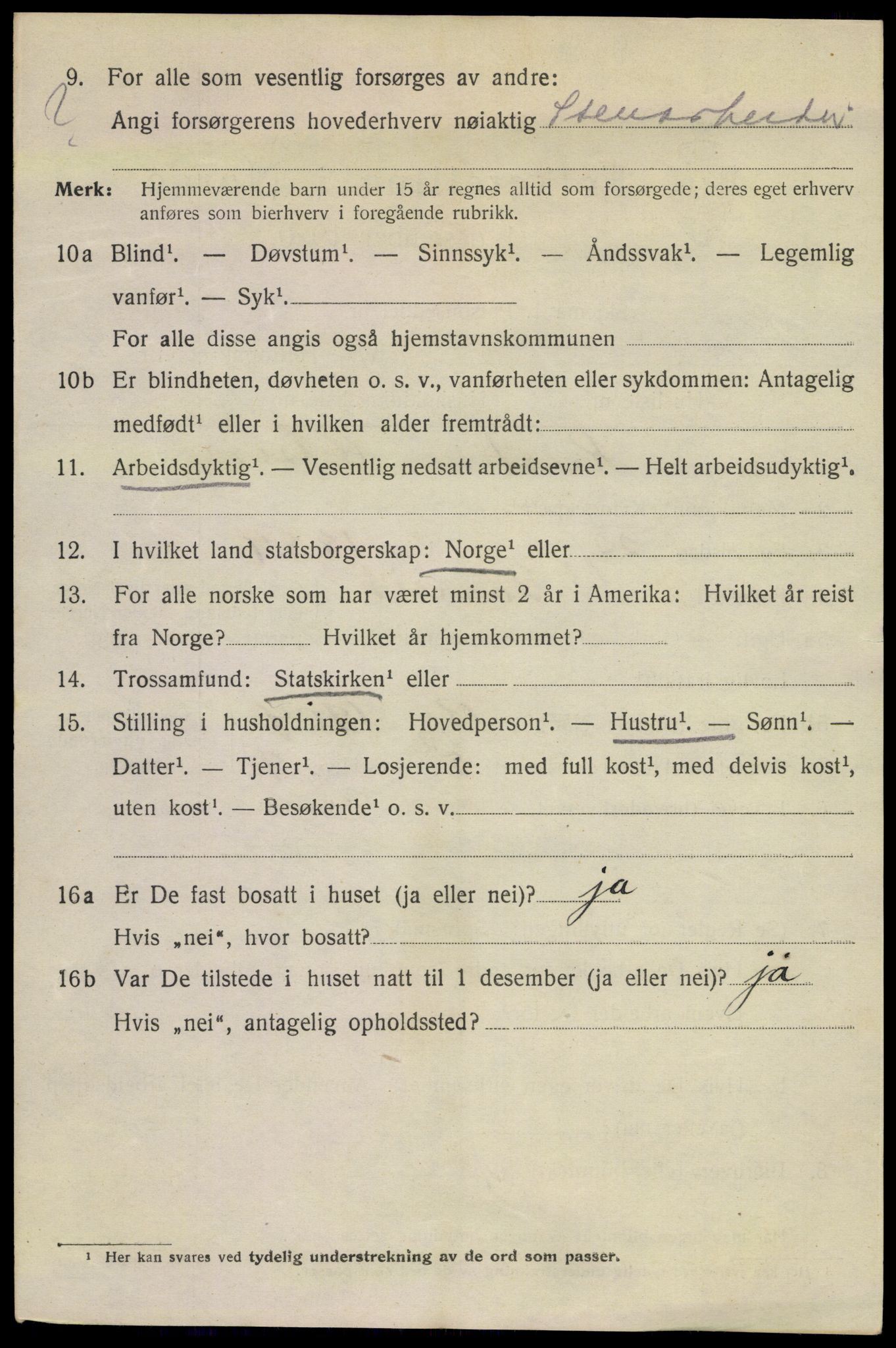 SAKO, Folketelling 1920 for 0801 Kragerø kjøpstad, 1920, s. 11110