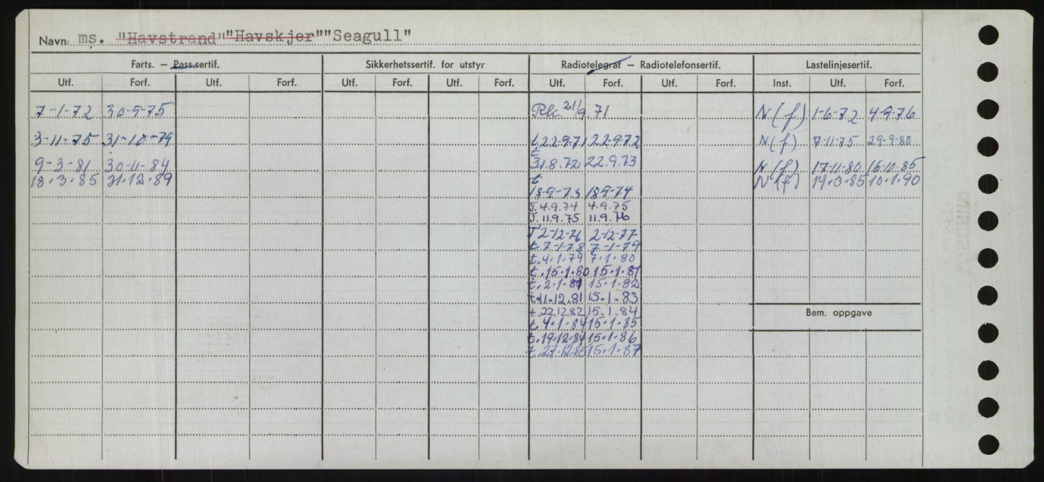 Sjøfartsdirektoratet med forløpere, Skipsmålingen, RA/S-1627/H/Hd/L0032: Fartøy, San-Seve, s. 342