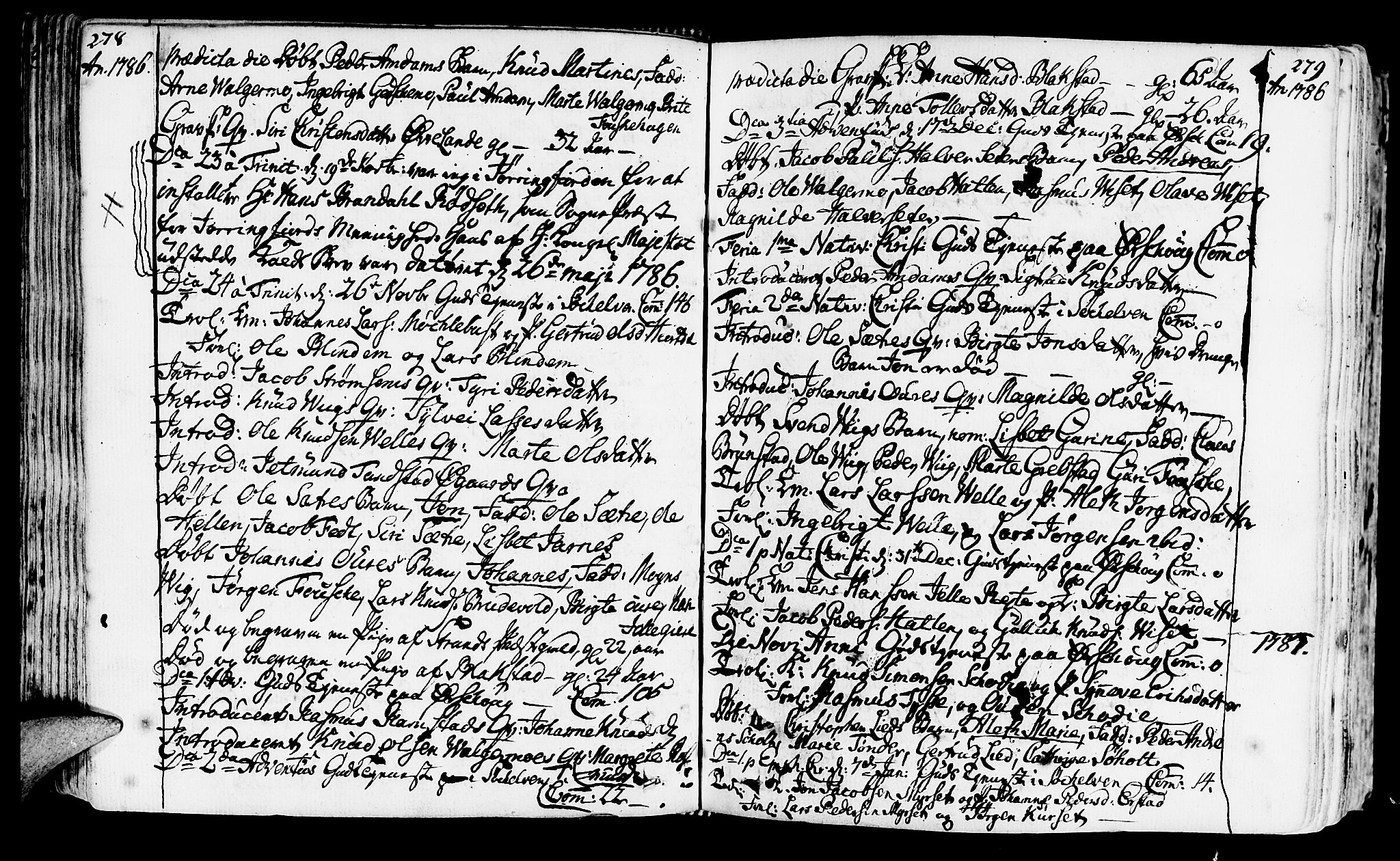 Ministerialprotokoller, klokkerbøker og fødselsregistre - Møre og Romsdal, AV/SAT-A-1454/522/L0308: Ministerialbok nr. 522A03, 1773-1809, s. 278-279